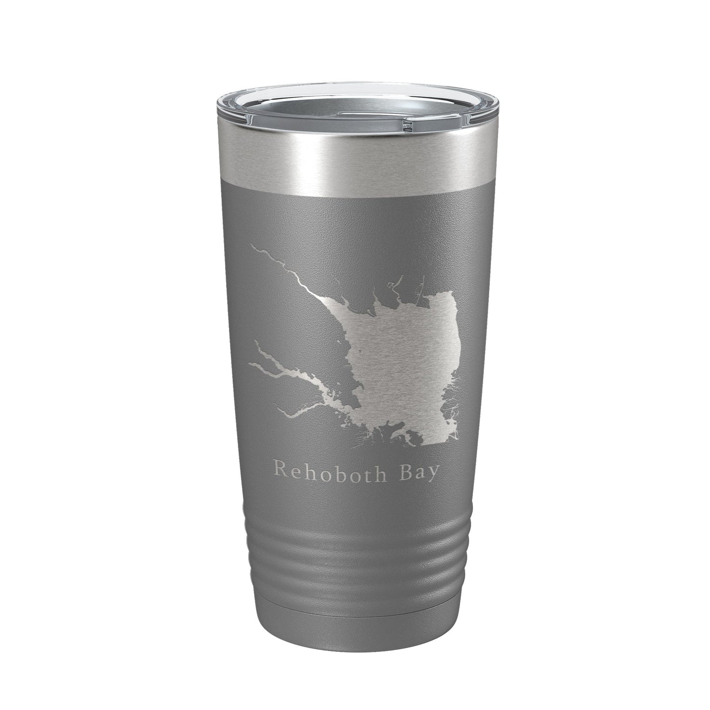 Rehoboth Bay Tumbler Lake Map Travel Mug Insulated Laser Engraved Coffee Cup Delaware 20 oz-16