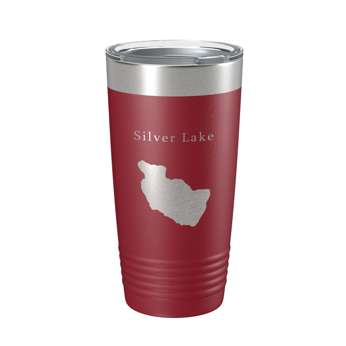 Silver Lake Map Tumbler Travel Mug Insulated Laser Engraved Coffee Cup Maine 20 oz-18