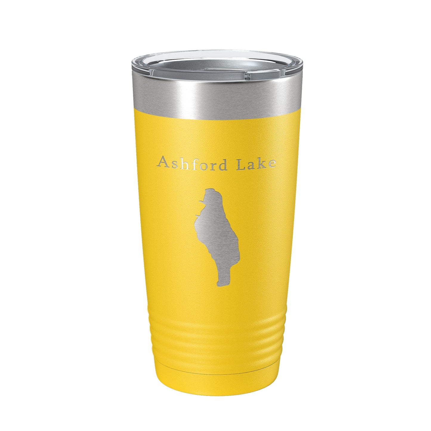 Ashford Lake Map Tumbler Travel Mug Insulated Laser Engraved Coffee Cup Connecticut 20 oz-19