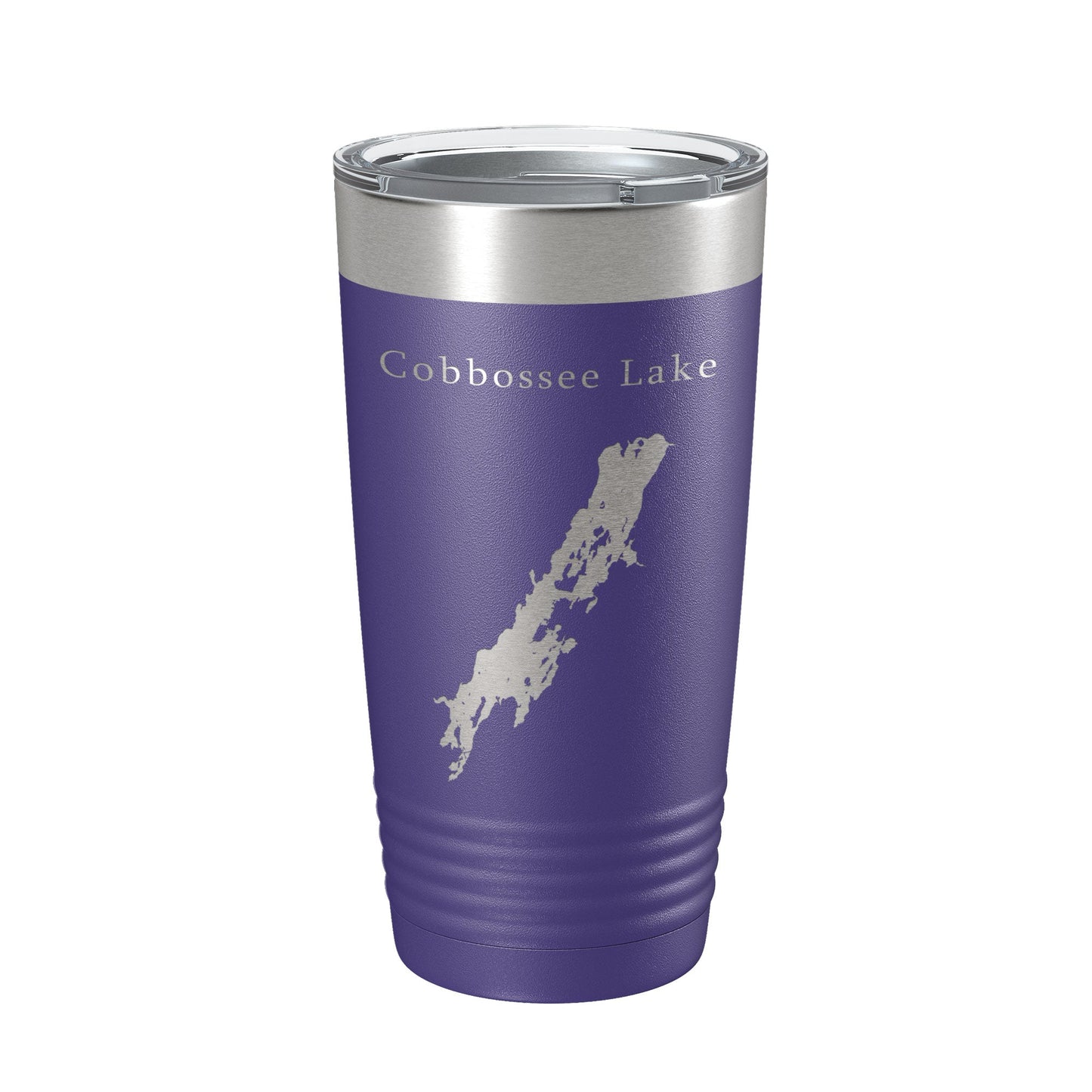 Cobbossee Lake Map Tumbler Travel Mug Insulated Laser Engraved Coffee Cup Maine 20 oz-15