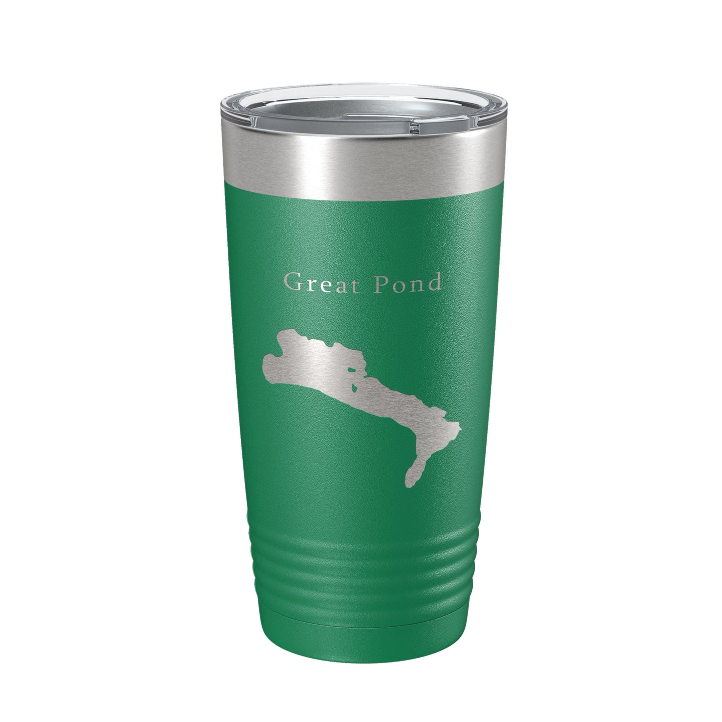 Great Pond Tumbler Lake Map Travel Mug Insulated Laser Engraved Coffee Cup Maine 20 oz-9