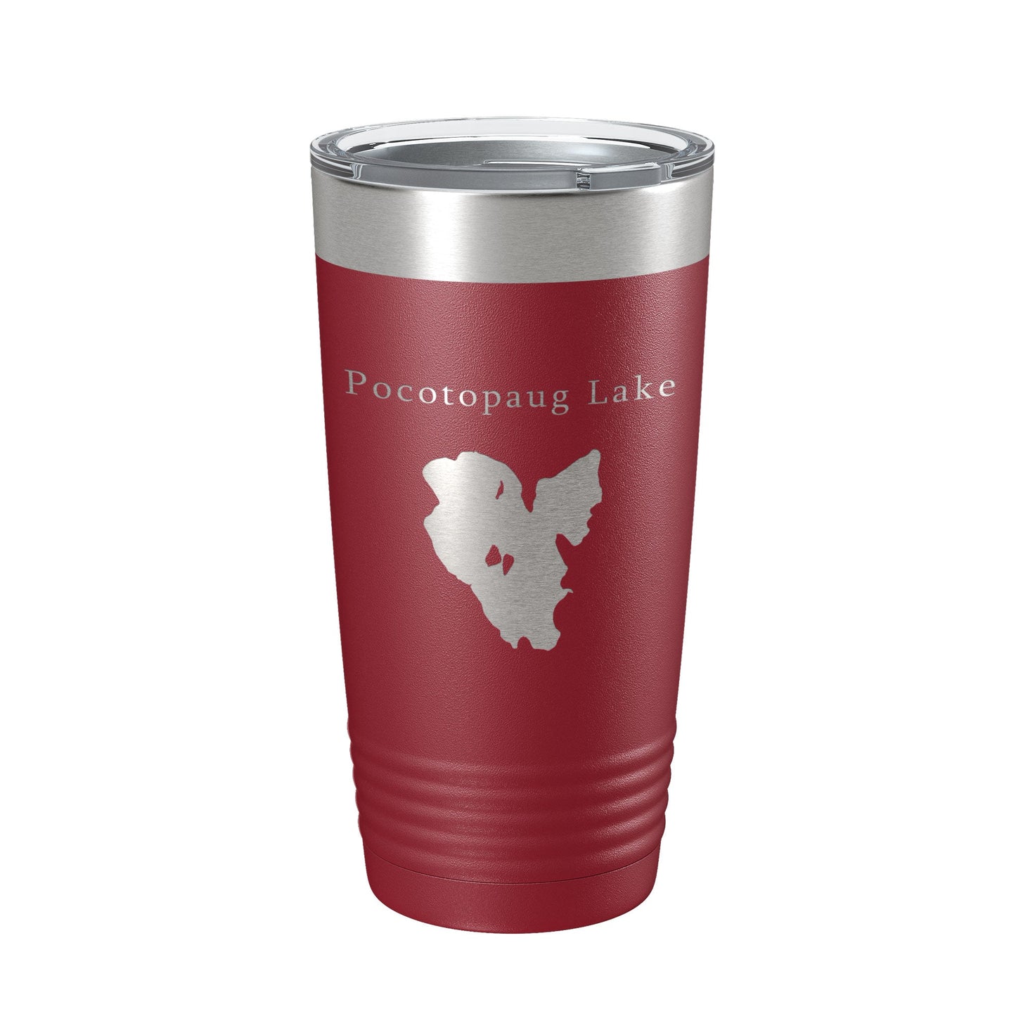 Pocotopaug Lake Map Tumbler Travel Mug Insulated Laser Engraved Coffee Cup Connecticut 20 oz-18