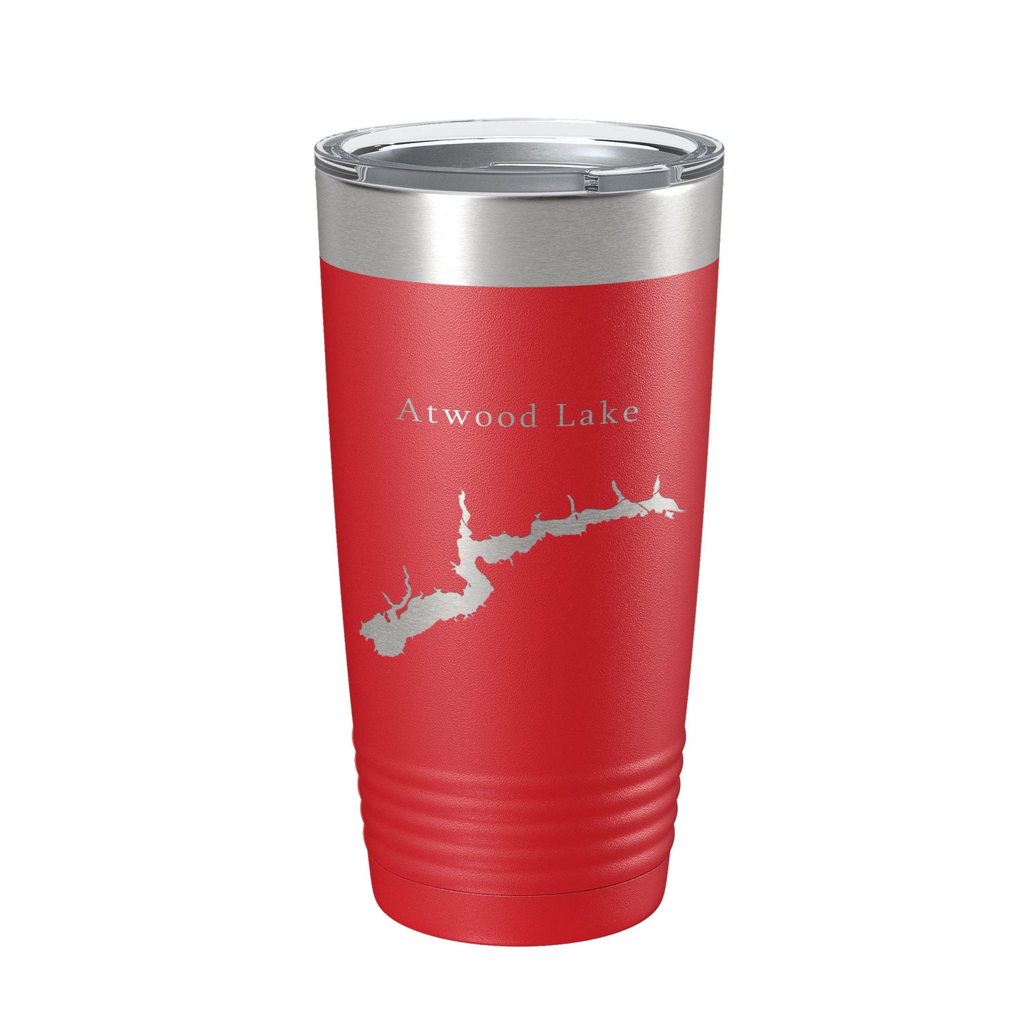 Atwood Lake Map Tumbler Travel Mug Insulated Laser Engraved Coffee Cup Ohio 20 oz-10