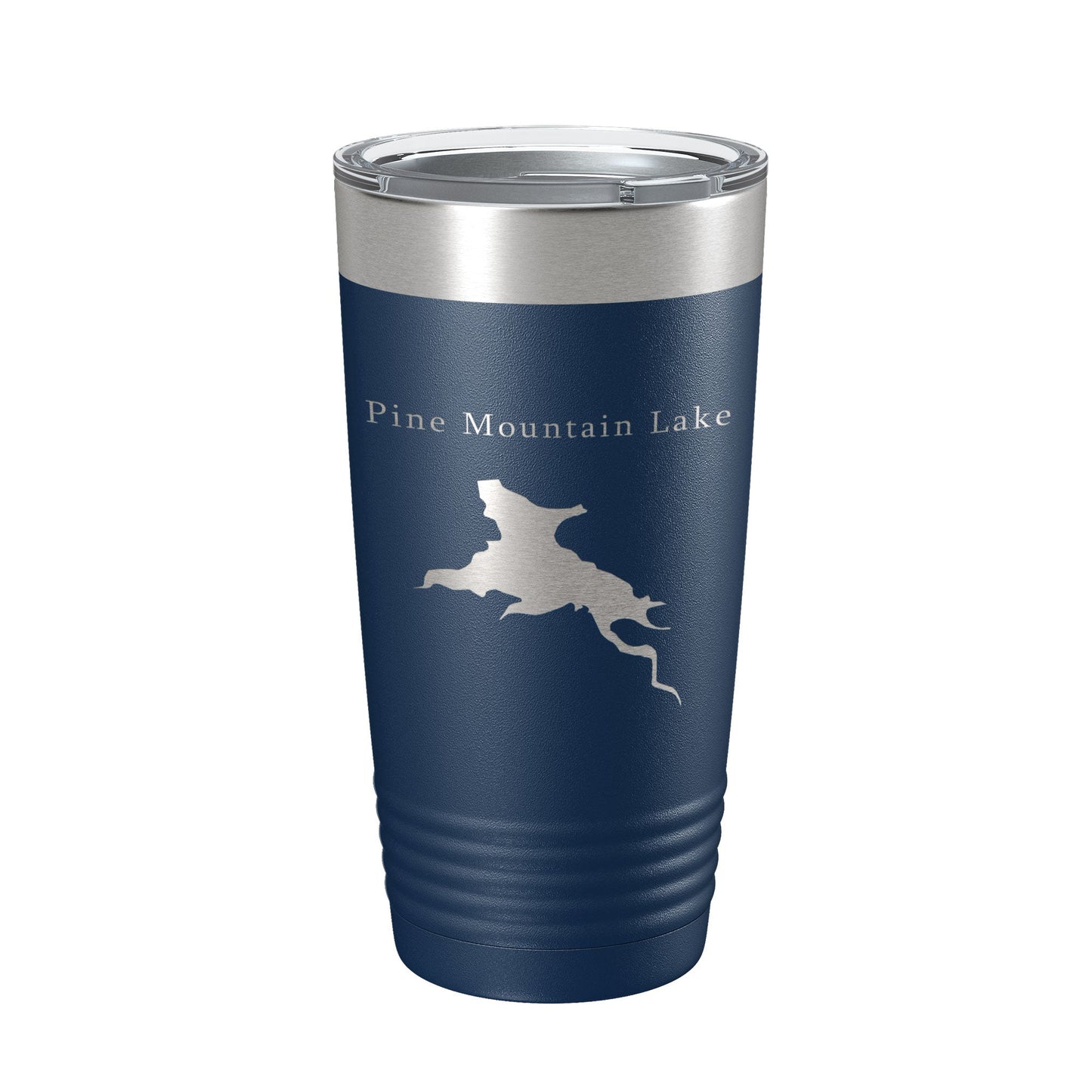 Pine Mountain Lake Map Tumbler Travel Mug Insulated Laser Engraved Coffee Cup California 20 oz-8