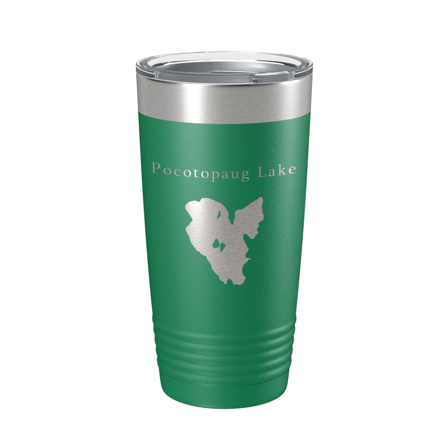 Pocotopaug Lake Map Tumbler Travel Mug Insulated Laser Engraved Coffee Cup Connecticut 20 oz-9