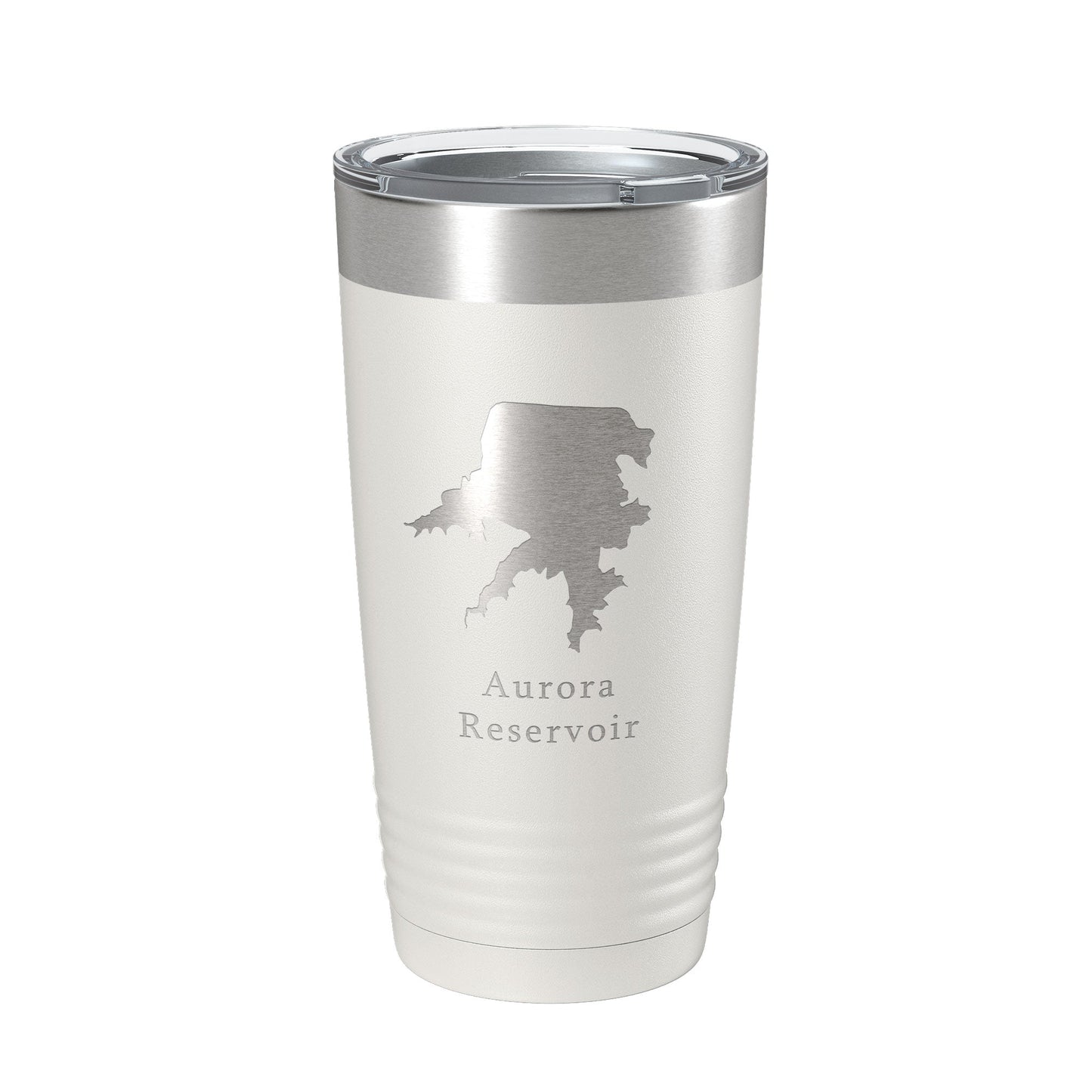 Aurora Reservoir Tumbler Lake Map Travel Mug Insulated Laser Engraved Coffee Cup Colorado 20 oz-7