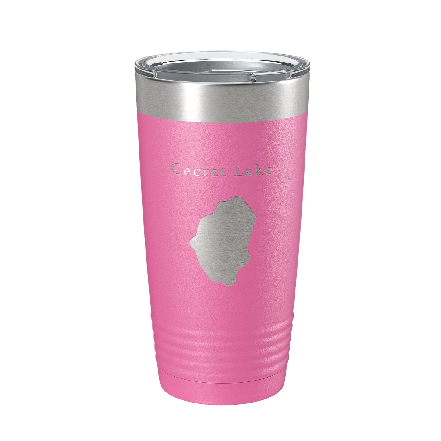 Cecret Lake Secret Map Tumbler Travel Mug Insulated Laser Engraved Coffee Cup Utah 20 oz-11