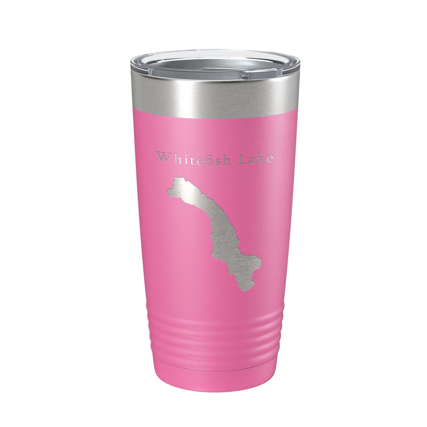 Whitefish Lake Map Tumbler Travel Mug Insulated Laser Engraved Coffee Cup Montana 20 oz-11