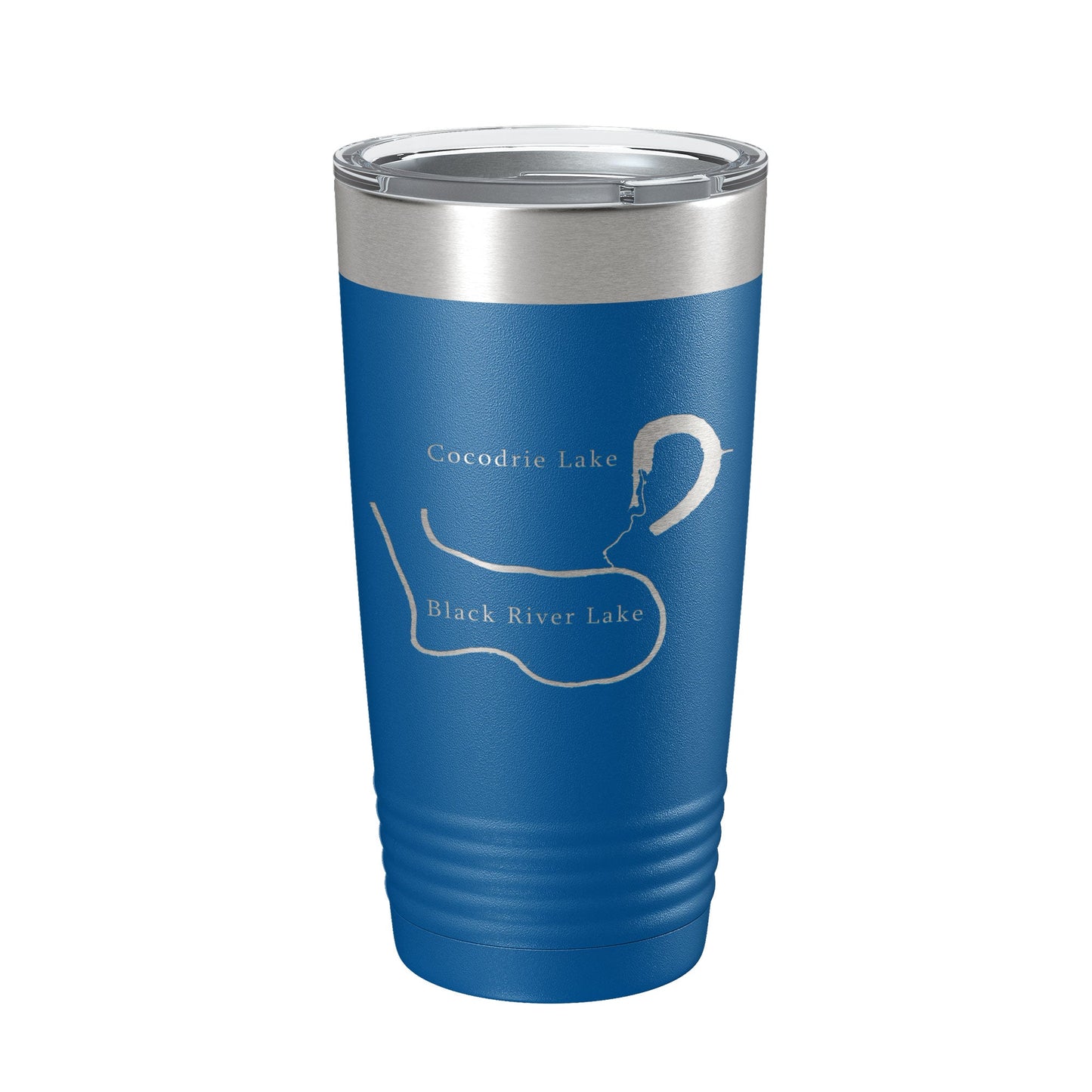 Black River Lake and Cocodrie Lake Map Tumbler Travel Mug Insulated Laser Engraved Coffee Cup Louisiana 20 oz-6