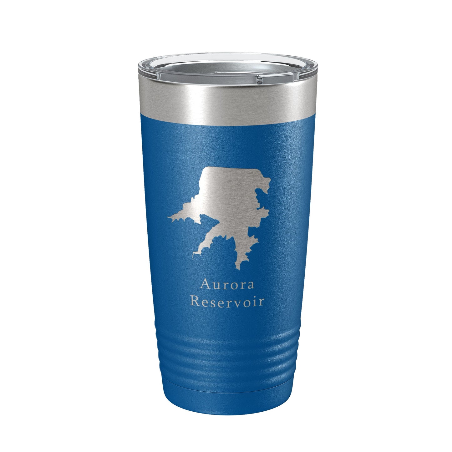 Aurora Reservoir Tumbler Lake Map Travel Mug Insulated Laser Engraved Coffee Cup Colorado 20 oz-6