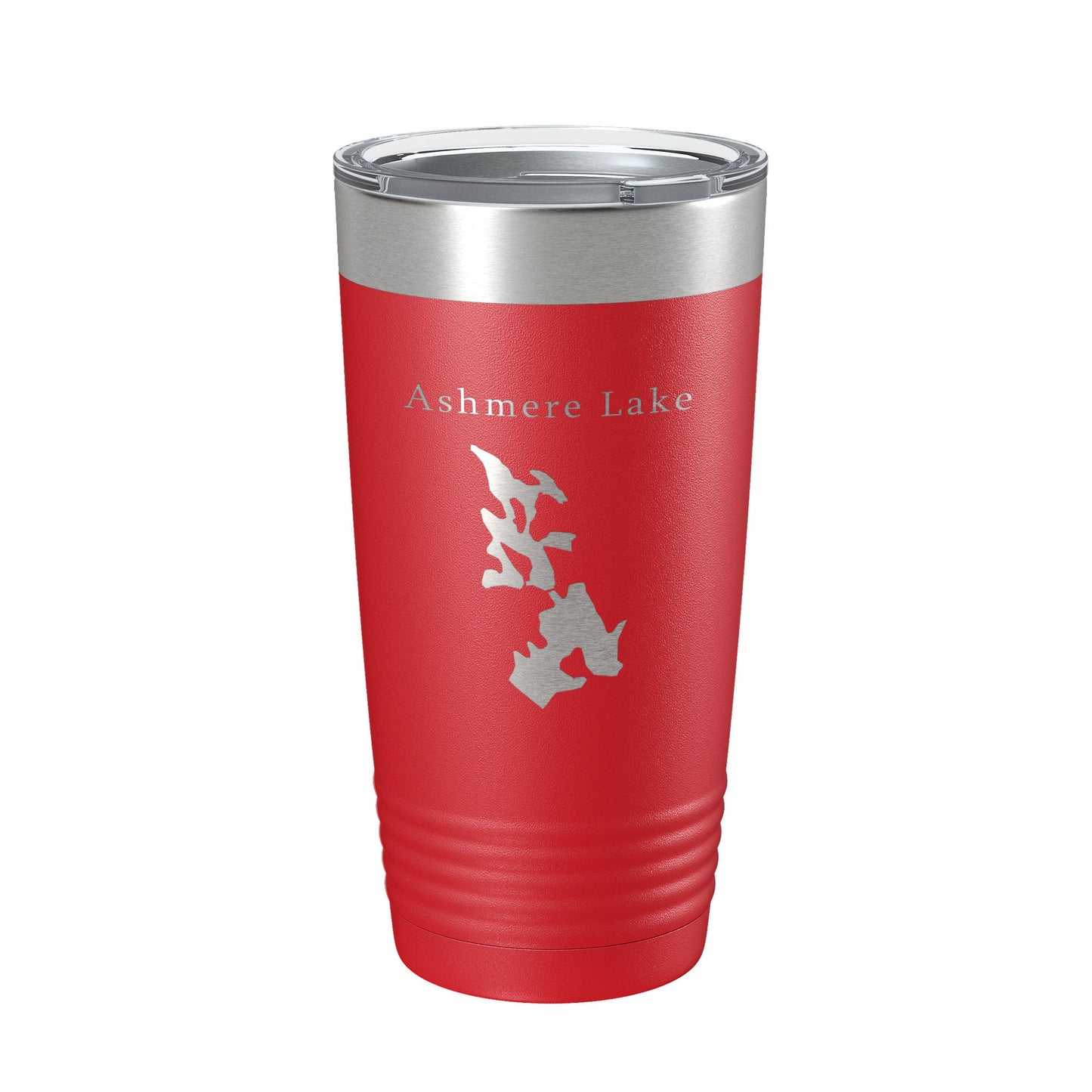 Ashmere Lake Map Tumbler Travel Mug Insulated Laser Engraved Coffee Cup Massachusetts 20 oz-10