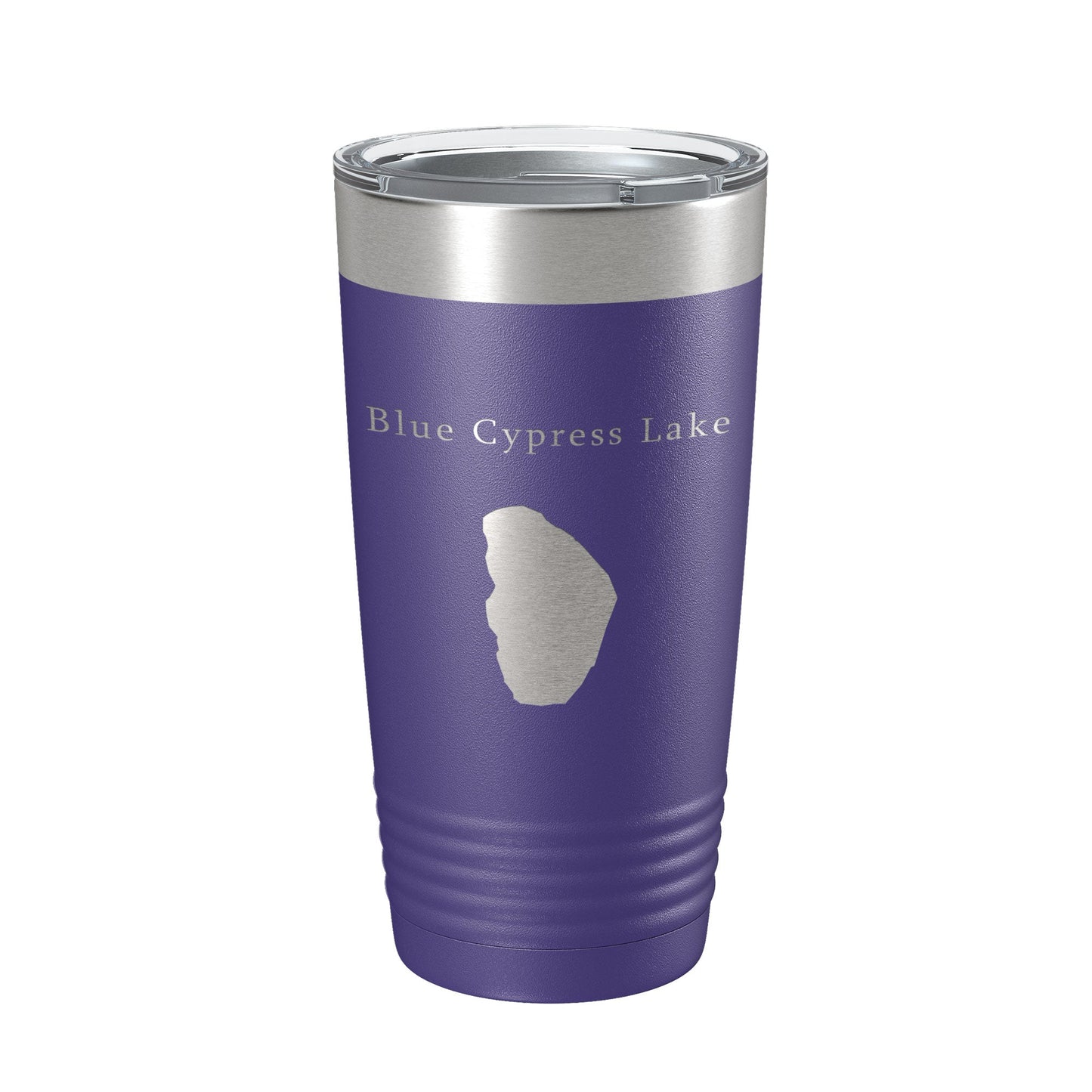 Blue Cypress Lake Map Tumbler Travel Mug Insulated Laser Engraved Coffee Cup Florida 20 oz-15