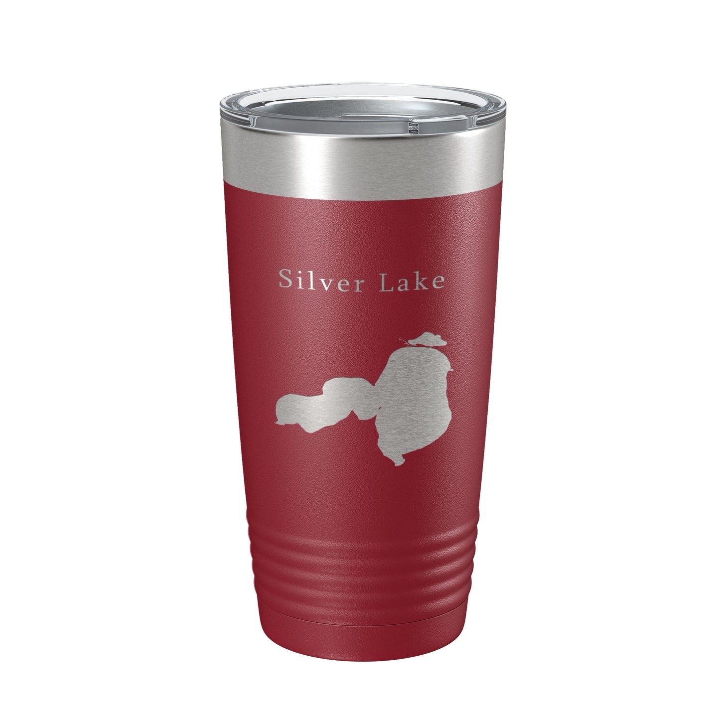 Silver Lake Map Tumbler Travel Mug Insulated Laser Engraved Coffee Cup Iowa 20 oz-18