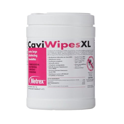 Metrex Research Multi-Purpose Disinfectant CaviWipes® XL Wipe Pull-Up, 66EA/BX
