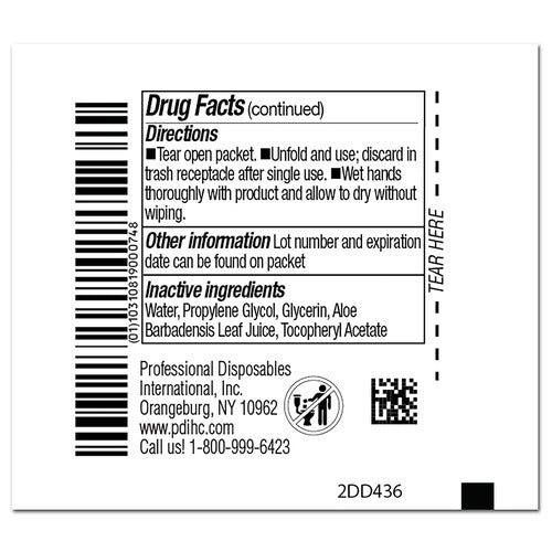 PDI Sani-Hands® Hand Sanitizing Wipes, 100 Count, Ethyl Alcohol, Wipe, Individual Packet, 100/BX, 1000/CS