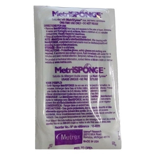 Metrex Research Instrument Cleaning Sponge MetriSponge, 25/BX, 100/CS