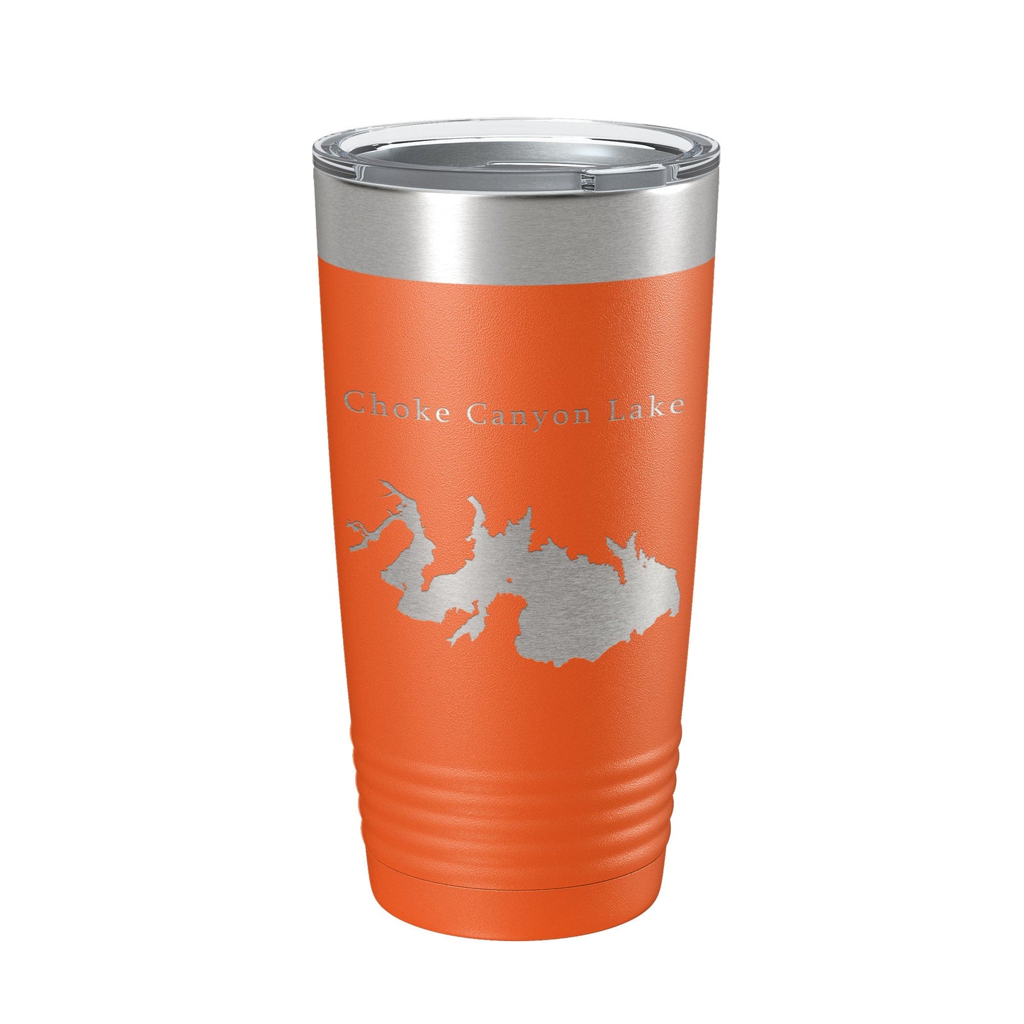 Choke Canyon Lake Map Tumbler Travel Mug Insulated Laser Engraved Coffee Cup Texas 20 oz-17
