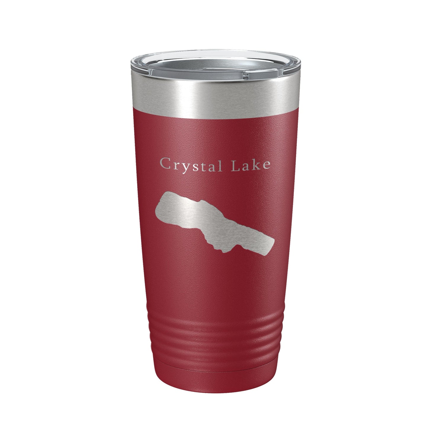 Crystal Lake Map Tumbler Travel Mug Insulated Laser Engraved Coffee Cup Michigan 20 oz-18