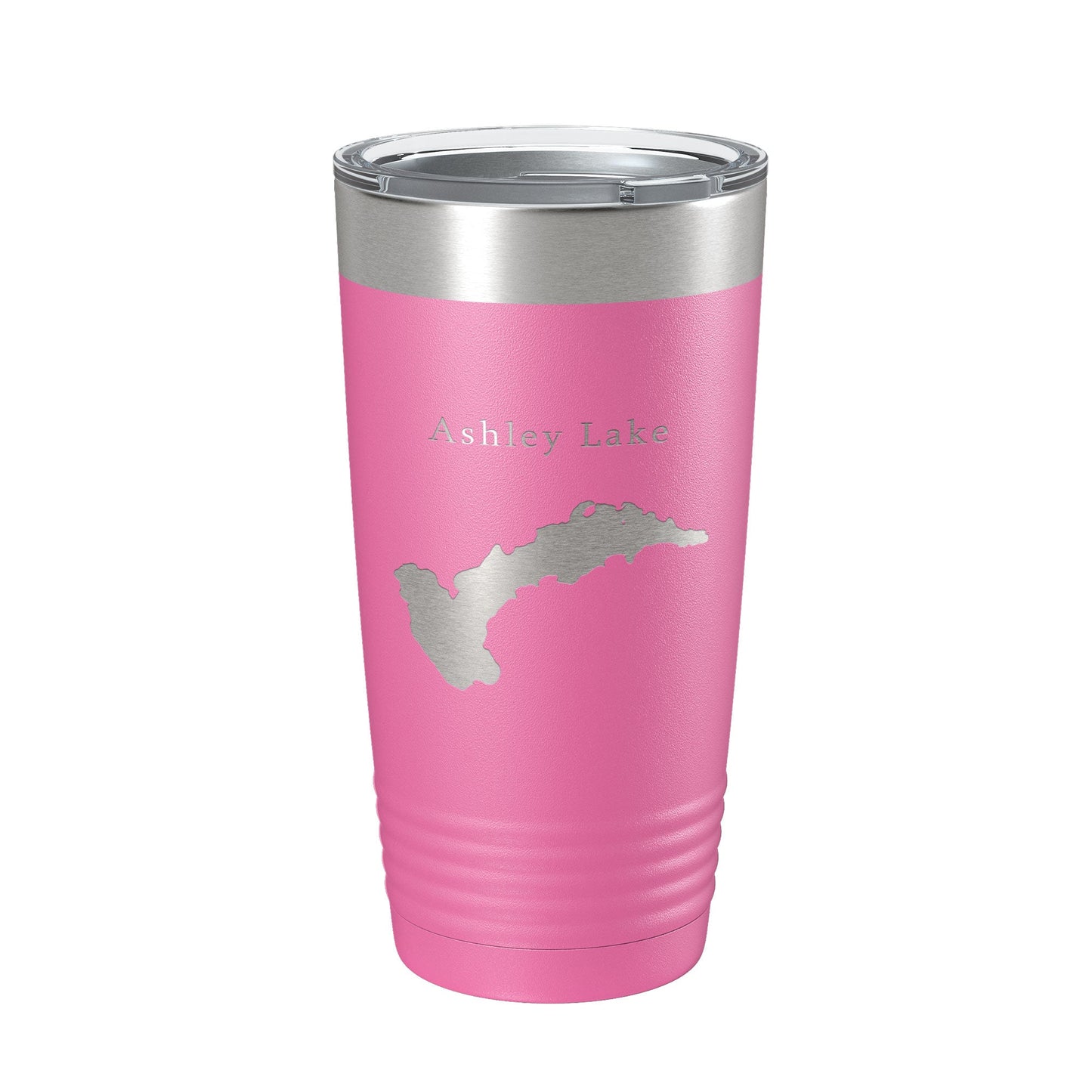 Ashley Lake Map Tumbler Travel Mug Insulated Laser Engraved Coffee Cup Montana 20 oz-11