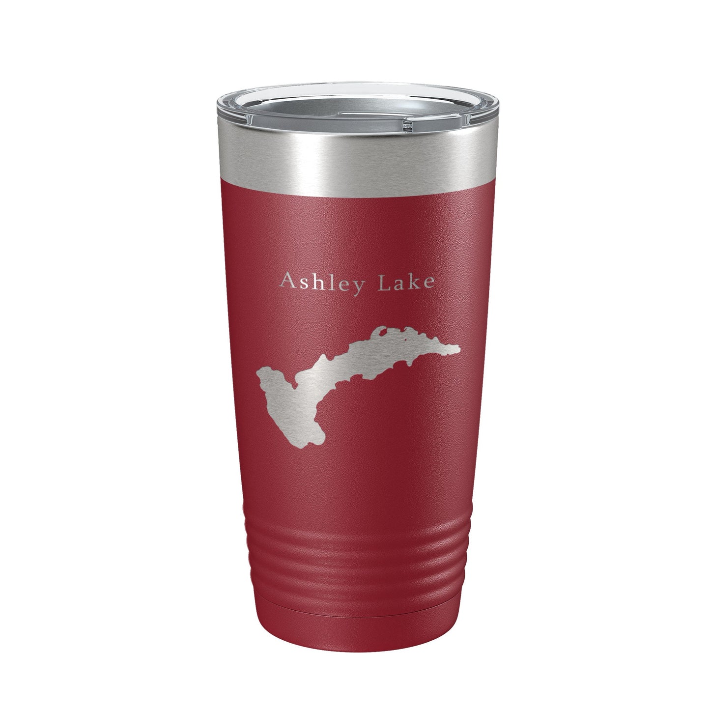 Ashley Lake Map Tumbler Travel Mug Insulated Laser Engraved Coffee Cup Montana 20 oz-18