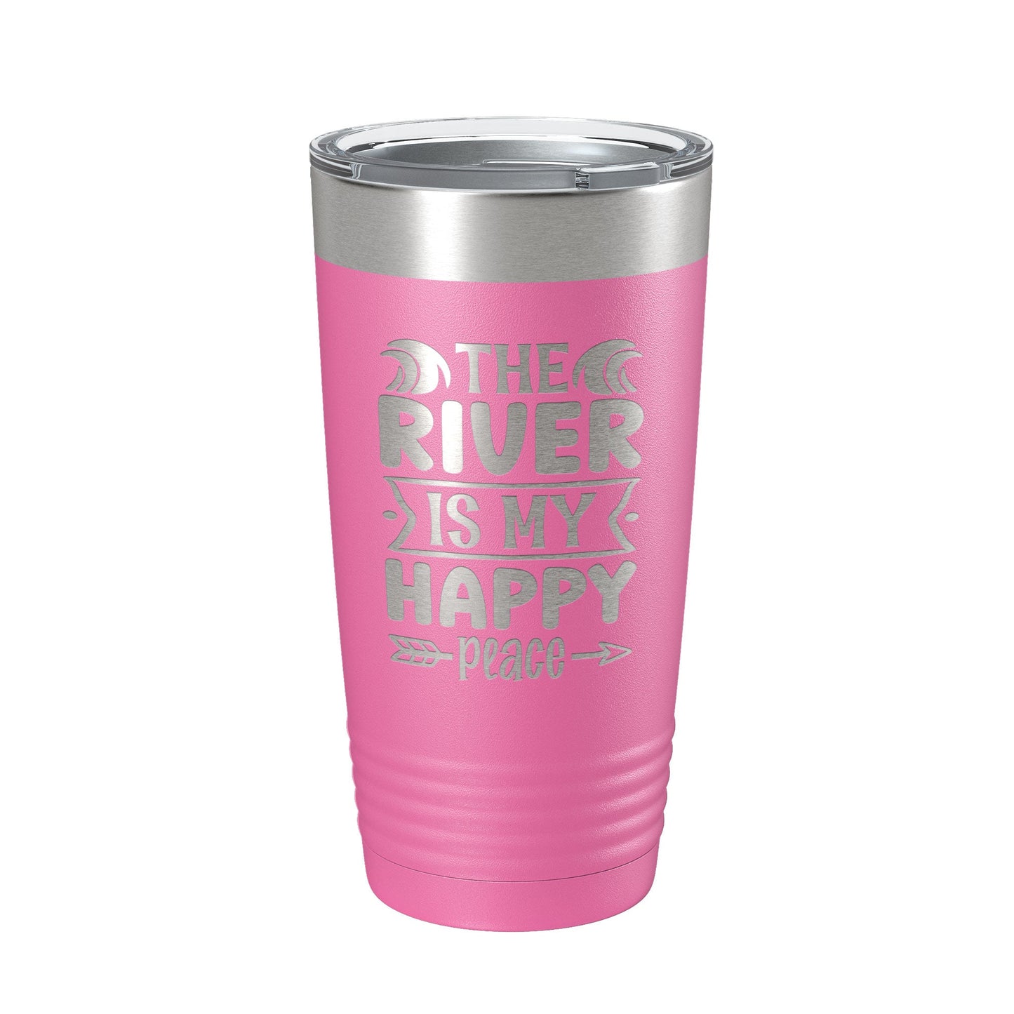 The River Is My Happy Place Tumbler Travel Mug Insulated Laser Engraved Coffee Cup for Float Trip Party Gift 20 oz-11