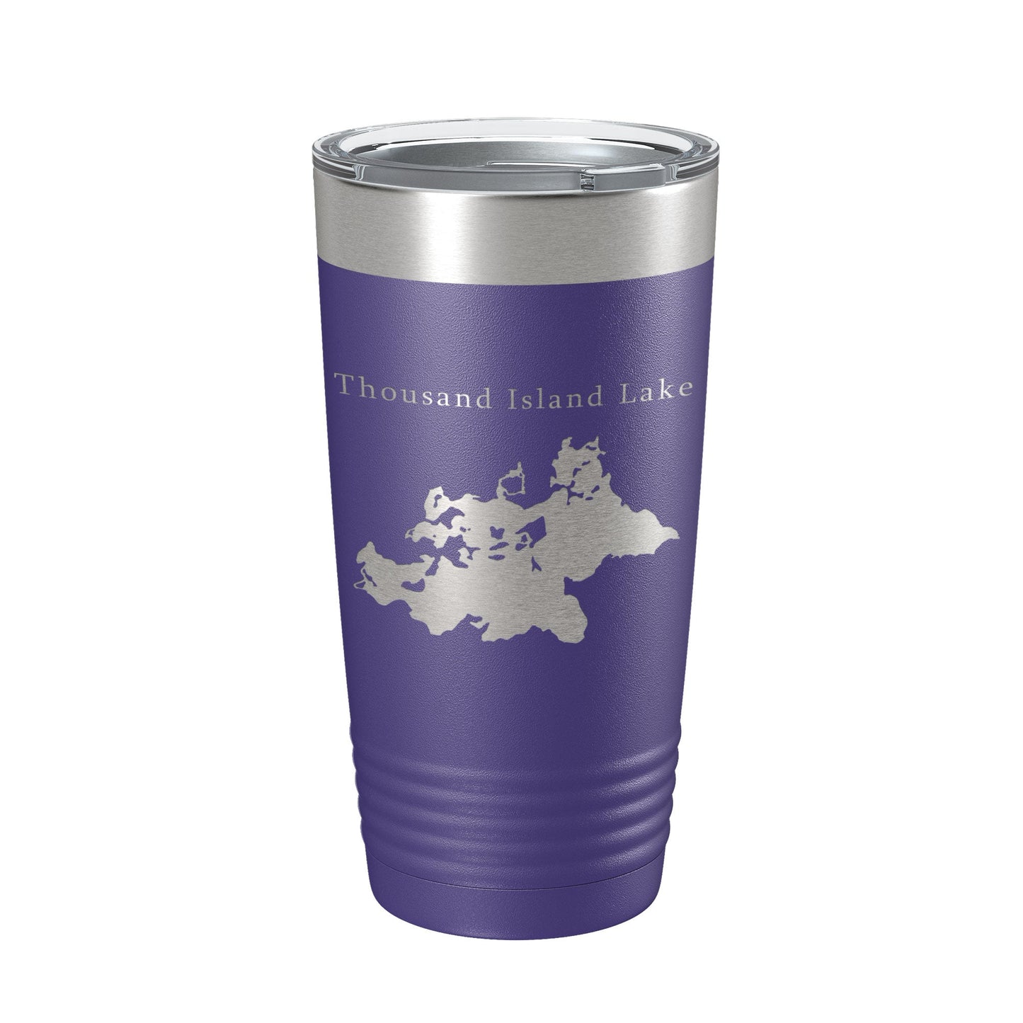 Thousand Island Lake Cisco Chain Map Tumbler Travel Mug Insulated Laser Engraved Coffee Cup Michigan 20 oz-15