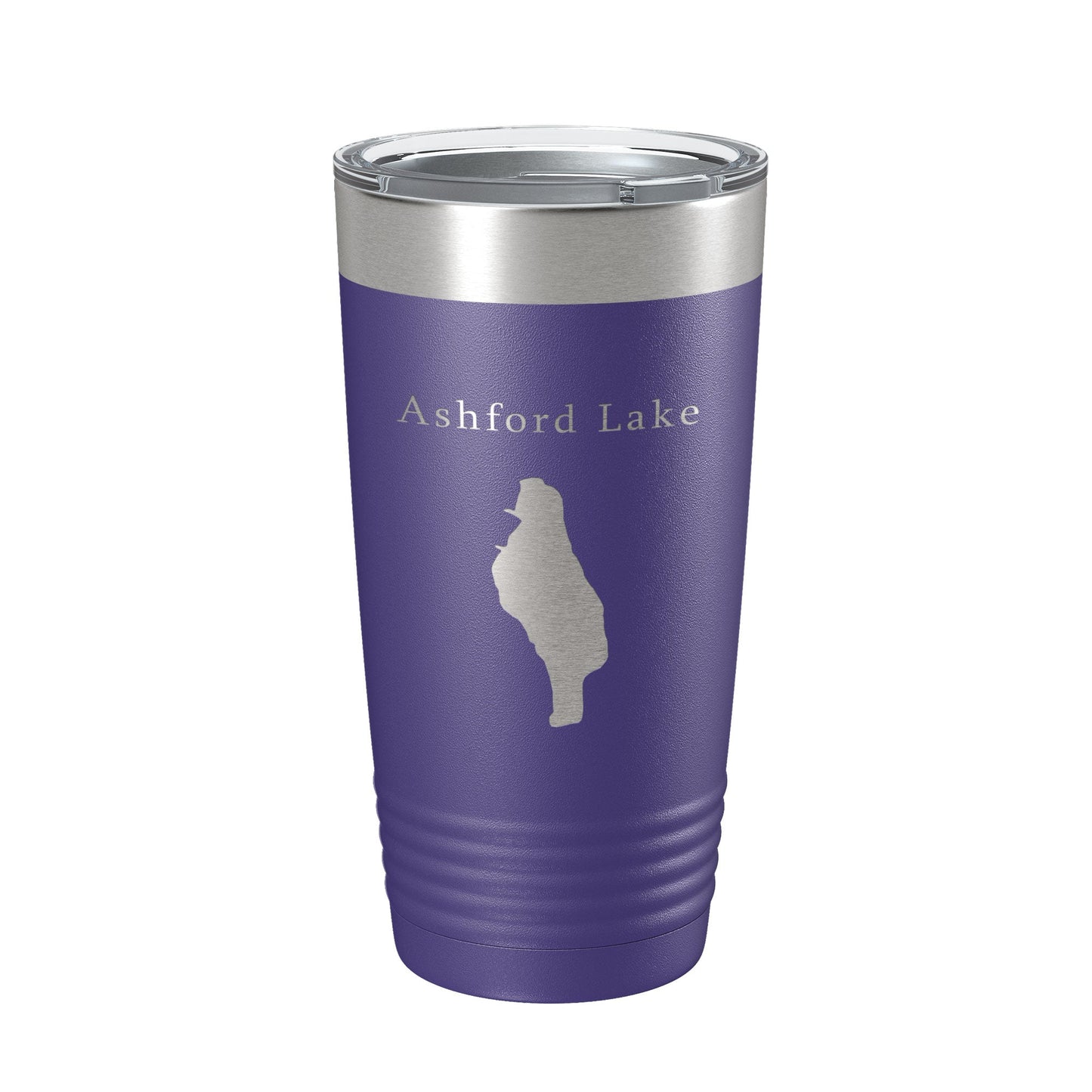Ashford Lake Map Tumbler Travel Mug Insulated Laser Engraved Coffee Cup Connecticut 20 oz-15