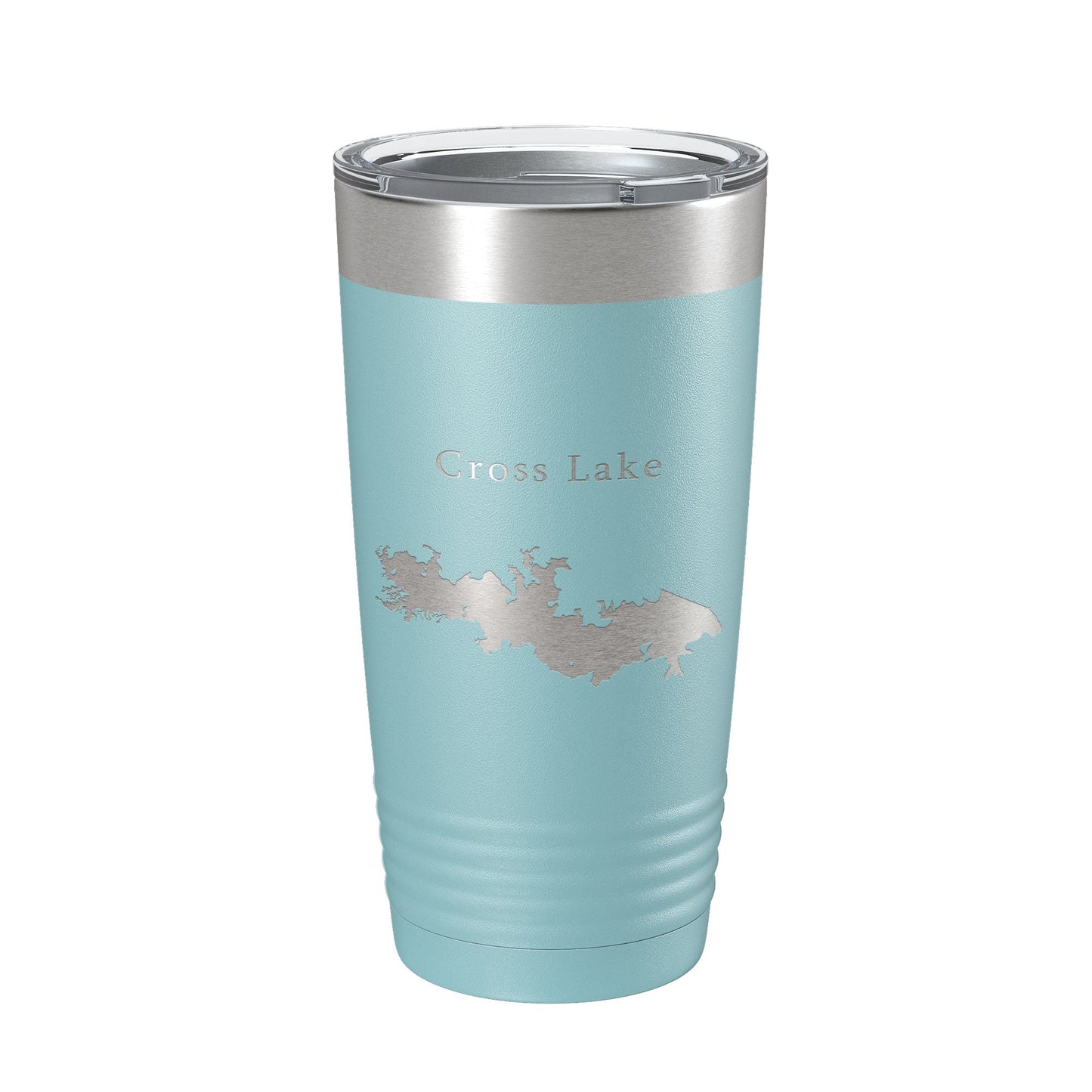 Cross Lake Map Tumbler Travel Mug Insulated Laser Engraved Coffee Cup Shreveport Louisiana 20 oz-13