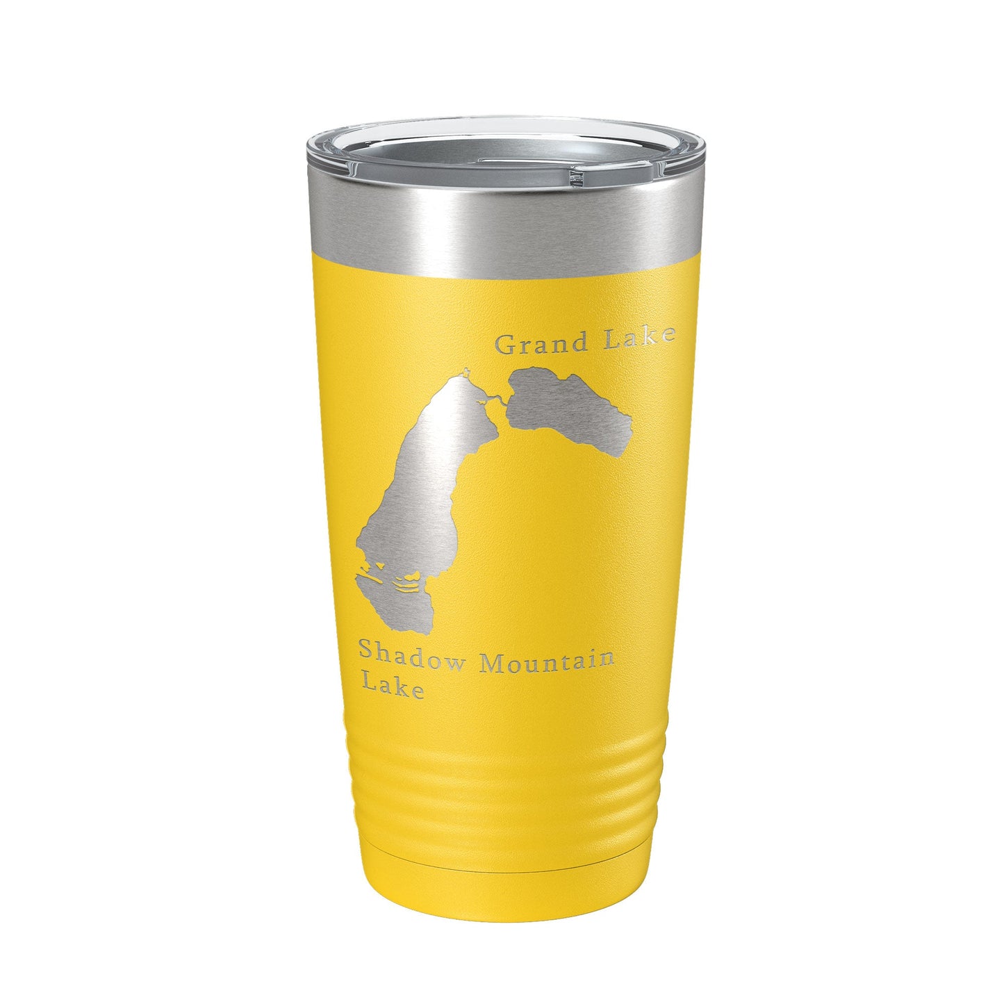 Shadow Mountain & Grand Lakes Map Tumbler Travel Mug Insulated Laser Engraved Coffee Cup Colorado 20 oz-19