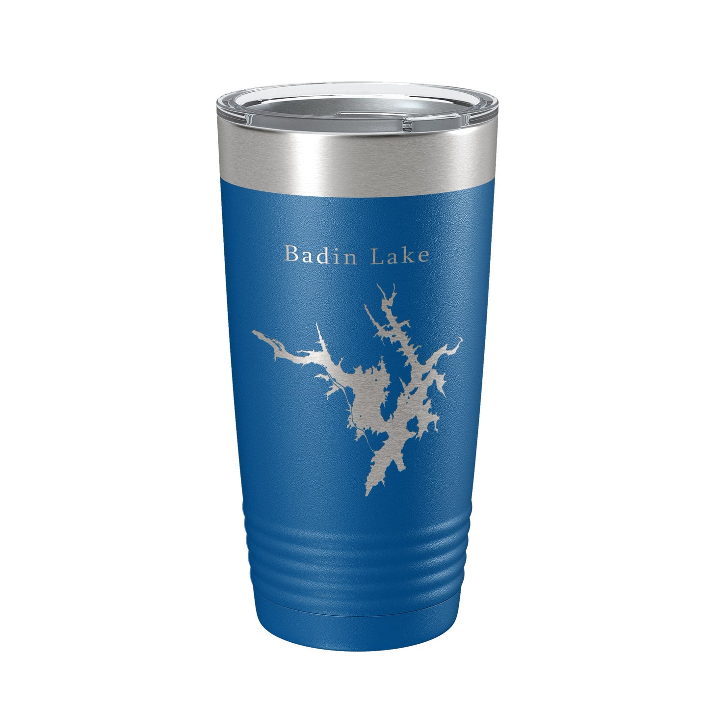 Badin Lake Map Tumbler Travel Mug Insulated Laser Engraved Coffee Cup North Carolina 20 oz-6