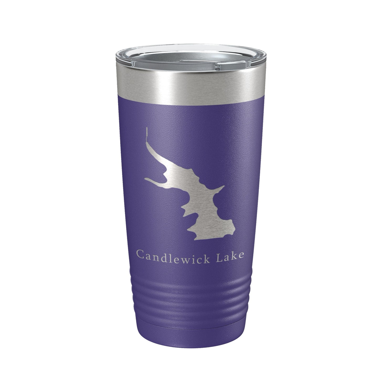 Candlewick Lake Map Tumbler Travel Mug Insulated Laser Engraved Coffee Cup Illinois 20 oz-15