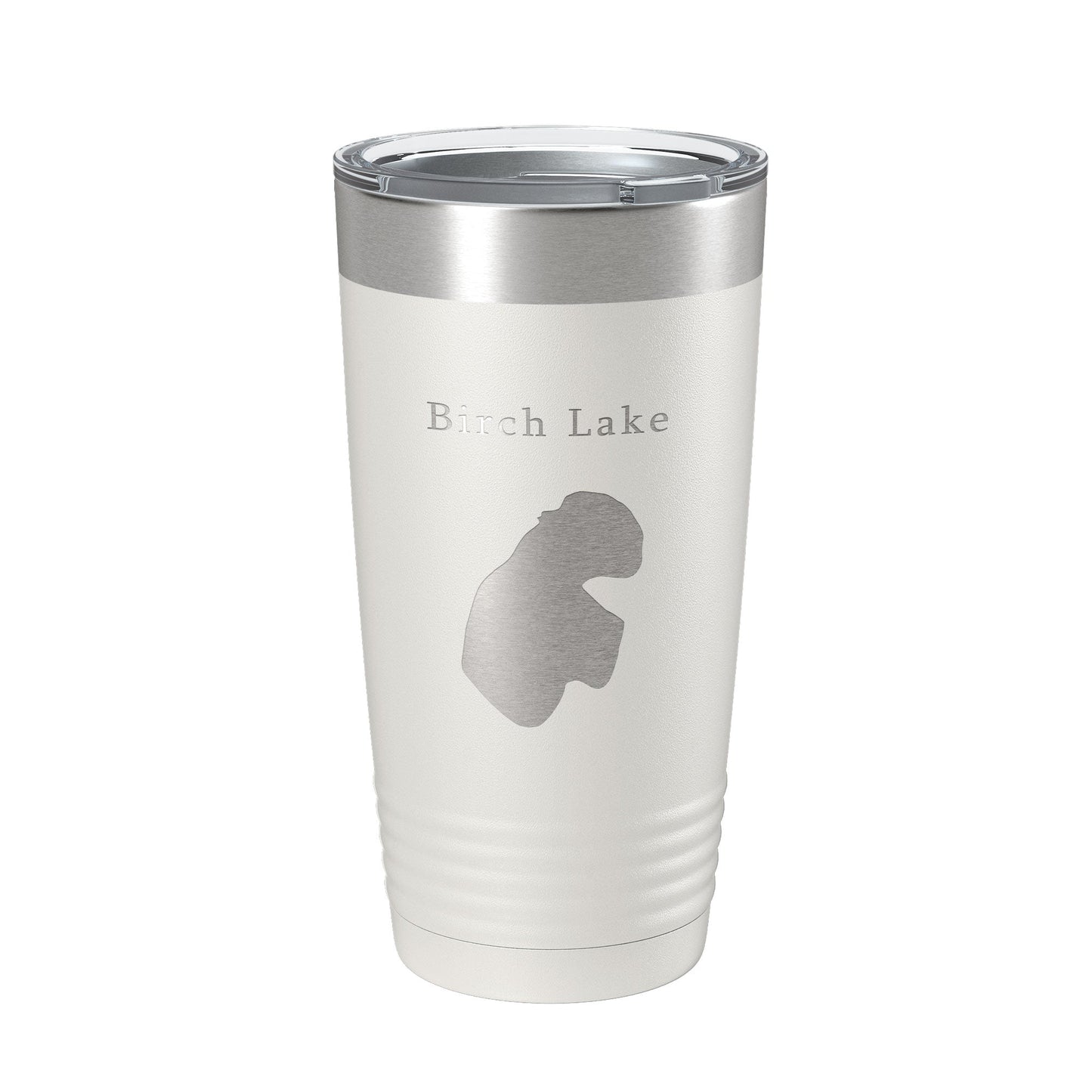 Birch Lake Map Tumbler Travel Mug Insulated Laser Engraved Coffee Cup Alaska 20 oz-7