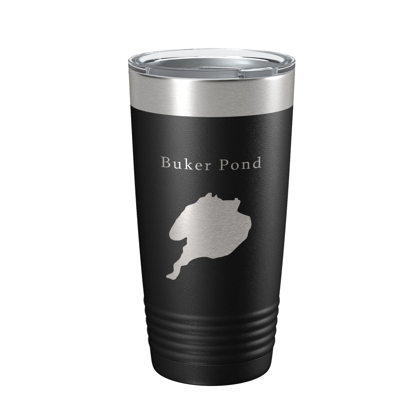 Buker Pond Tumbler Lake Map Travel Mug Insulated Laser Engraved Coffee Cup Maine 20 oz-5