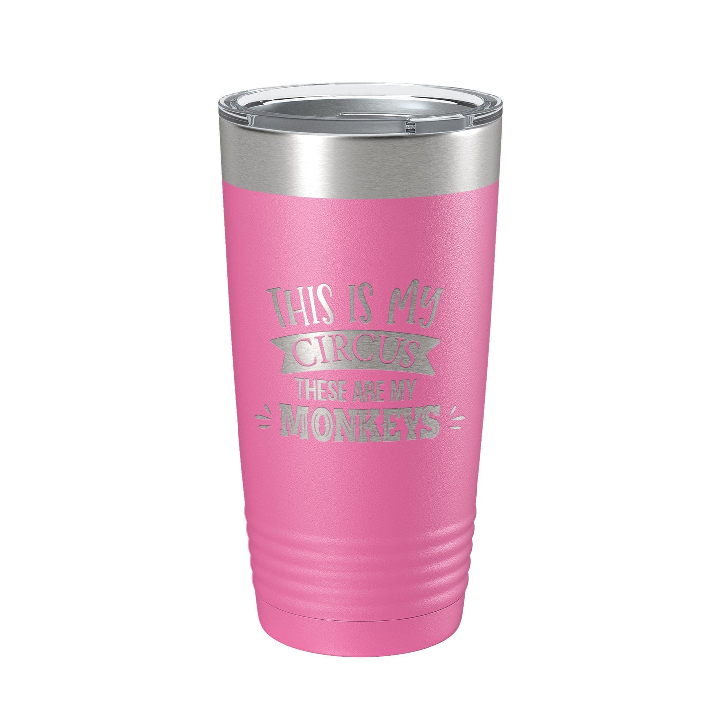 This Is My Circus These Are My Monkeys Tumbler Funny Mom Travel Mug Gift Insulated Laser Engraved Coffee Cup Mother's Day 20 oz-11