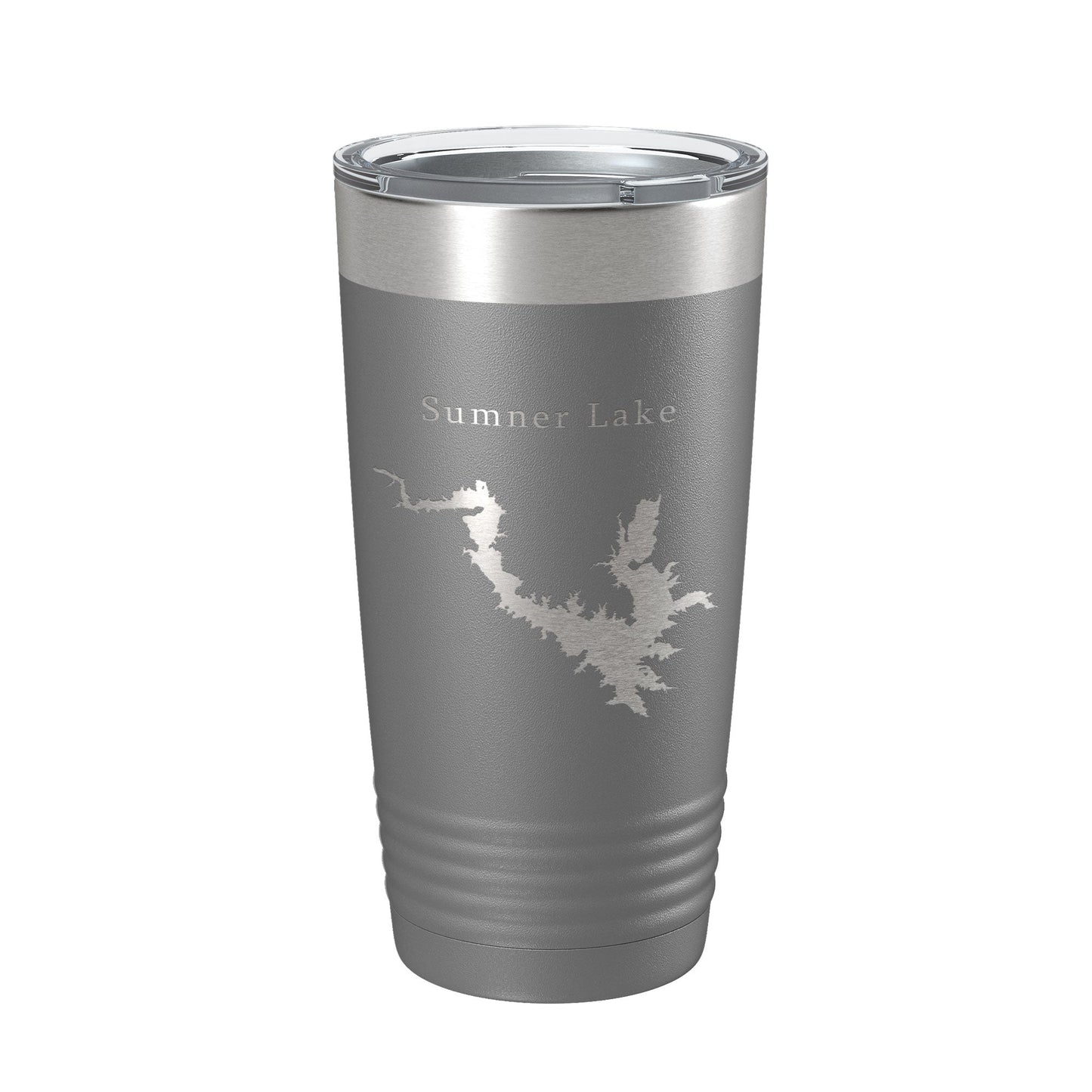 Sumner Lake Map Tumbler Travel Mug Insulated Laser Engraved Coffee Cup New Mexico 20 oz-16