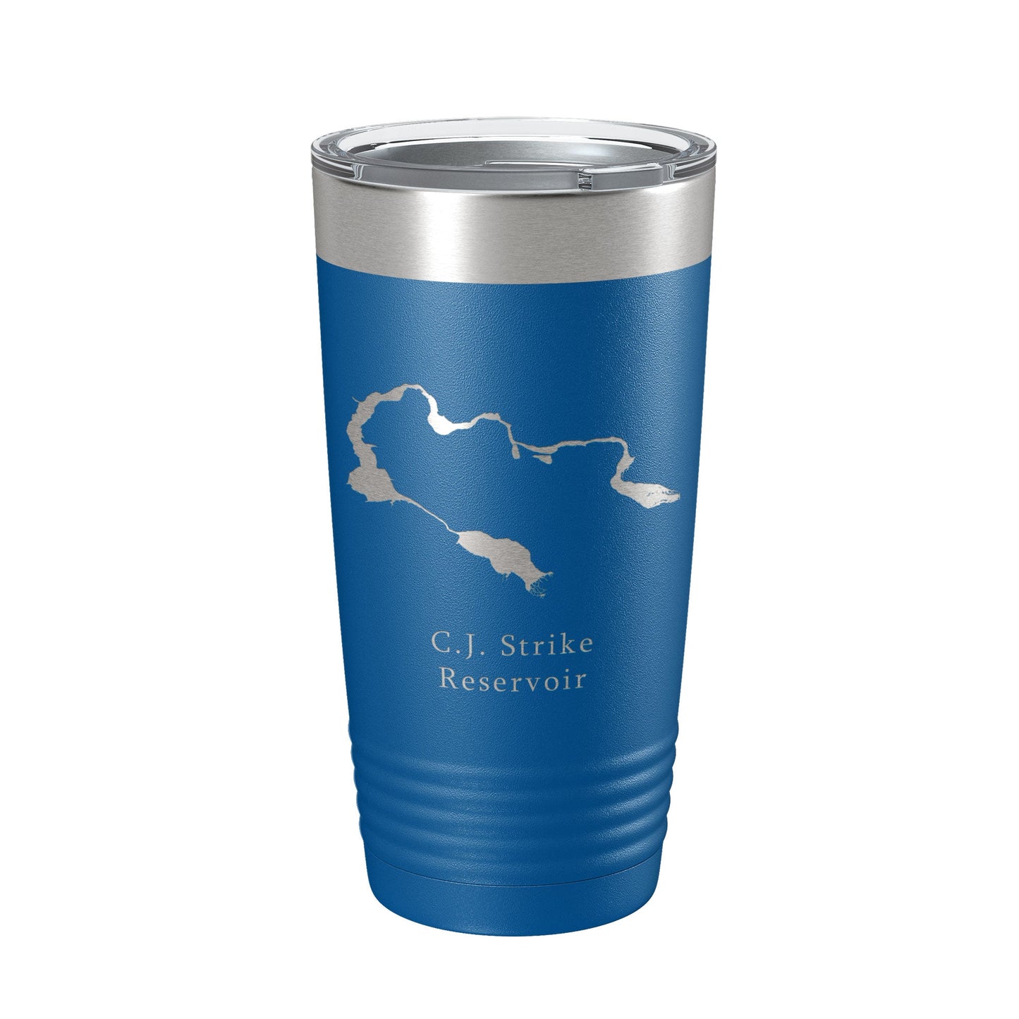 C. J. Strike Reservoir Tumbler Lake Map Travel Mug Insulated Laser Engraved Coffee Cup Snake River Boise Idaho 20 oz-6