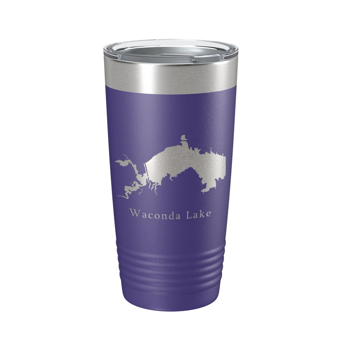 Waconda Lake Map Tumbler Travel Mug Insulated Laser Engraved Coffee Cup Kansas 20 oz-15