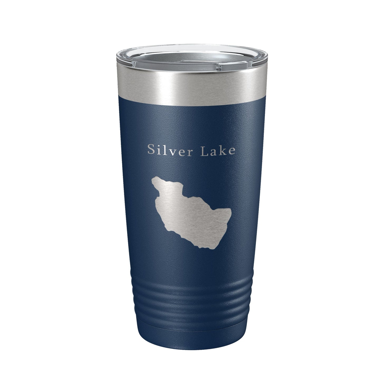 Silver Lake Map Tumbler Travel Mug Insulated Laser Engraved Coffee Cup Maine 20 oz-2