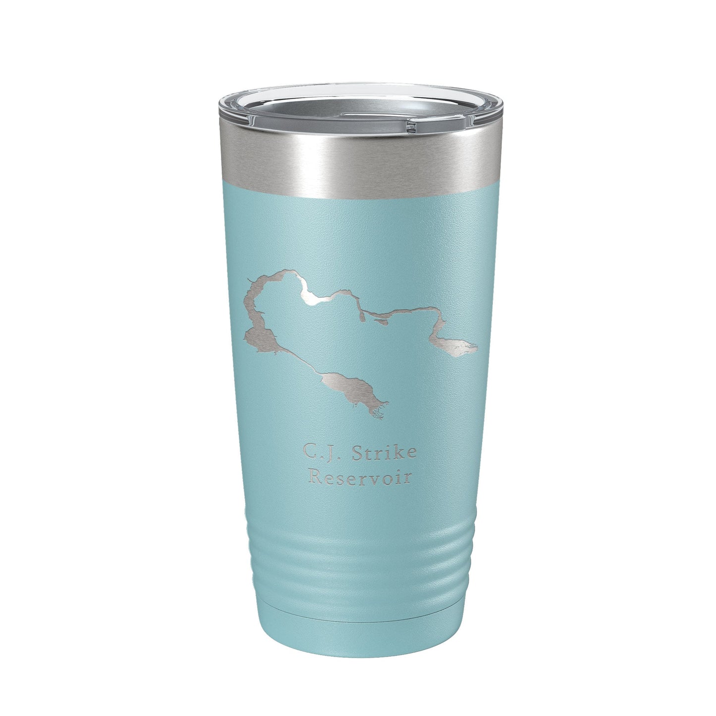 C. J. Strike Reservoir Tumbler Lake Map Travel Mug Insulated Laser Engraved Coffee Cup Snake River Boise Idaho 20 oz-13