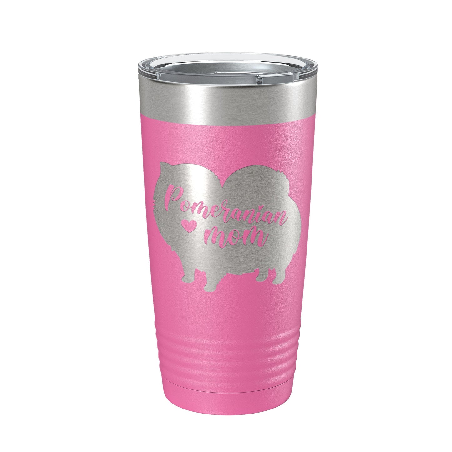 Pomeranian Mom Tumbler Dog Travel Mug Gift Insulated Laser Engraved Coffee Cup 20 oz-11