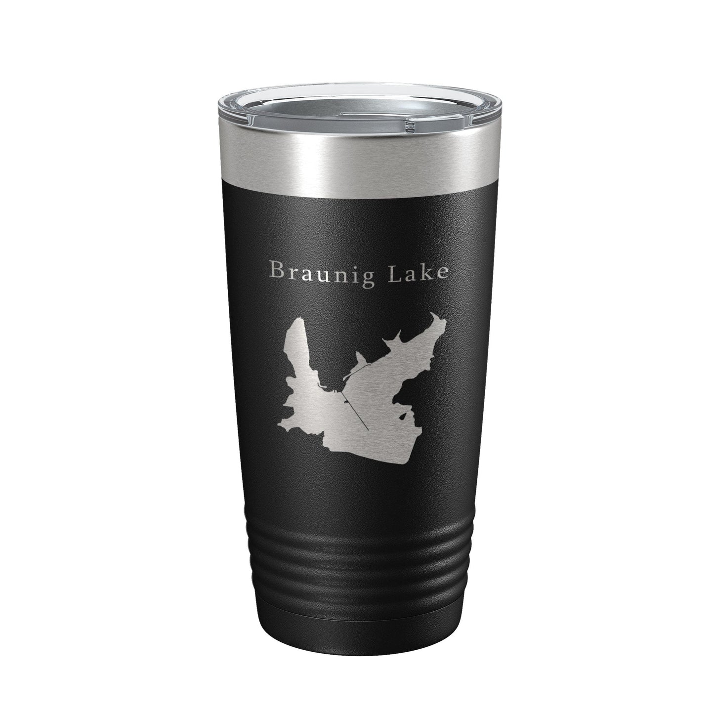 Victor Braunig Lake Map Tumbler Travel Mug Insulated Laser Engraved Coffee Cup Texas 20 oz-5