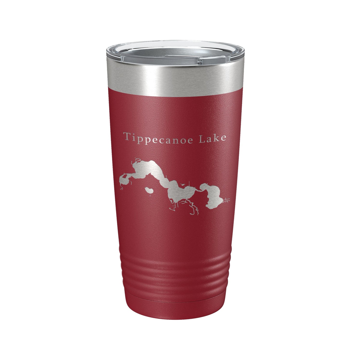 Tippecanoe Lake Map Tumbler Travel Mug Insulated Laser Engraved Coffee Cup Indiana 20 oz-18