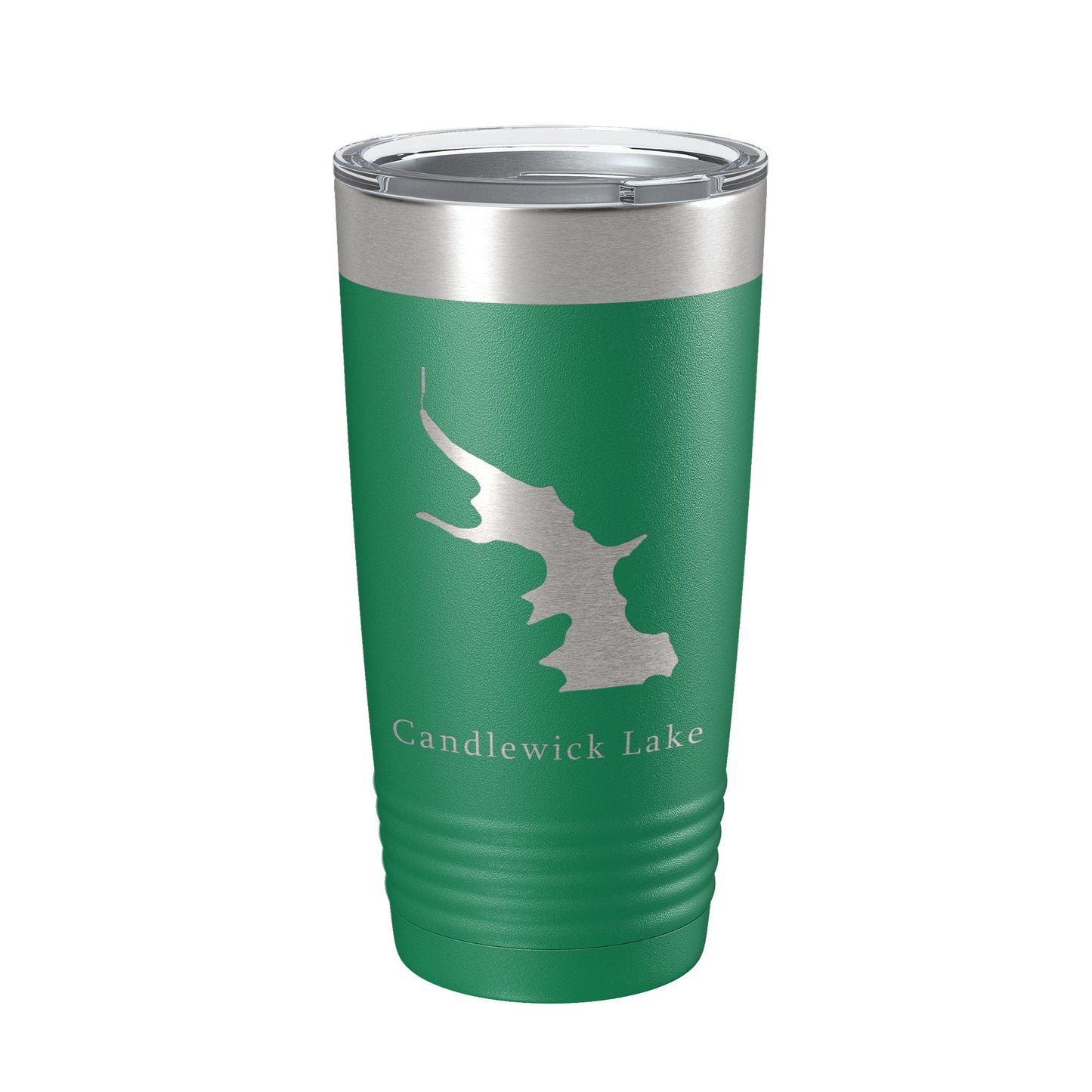Candlewick Lake Map Tumbler Travel Mug Insulated Laser Engraved Coffee Cup Illinois 20 oz-9