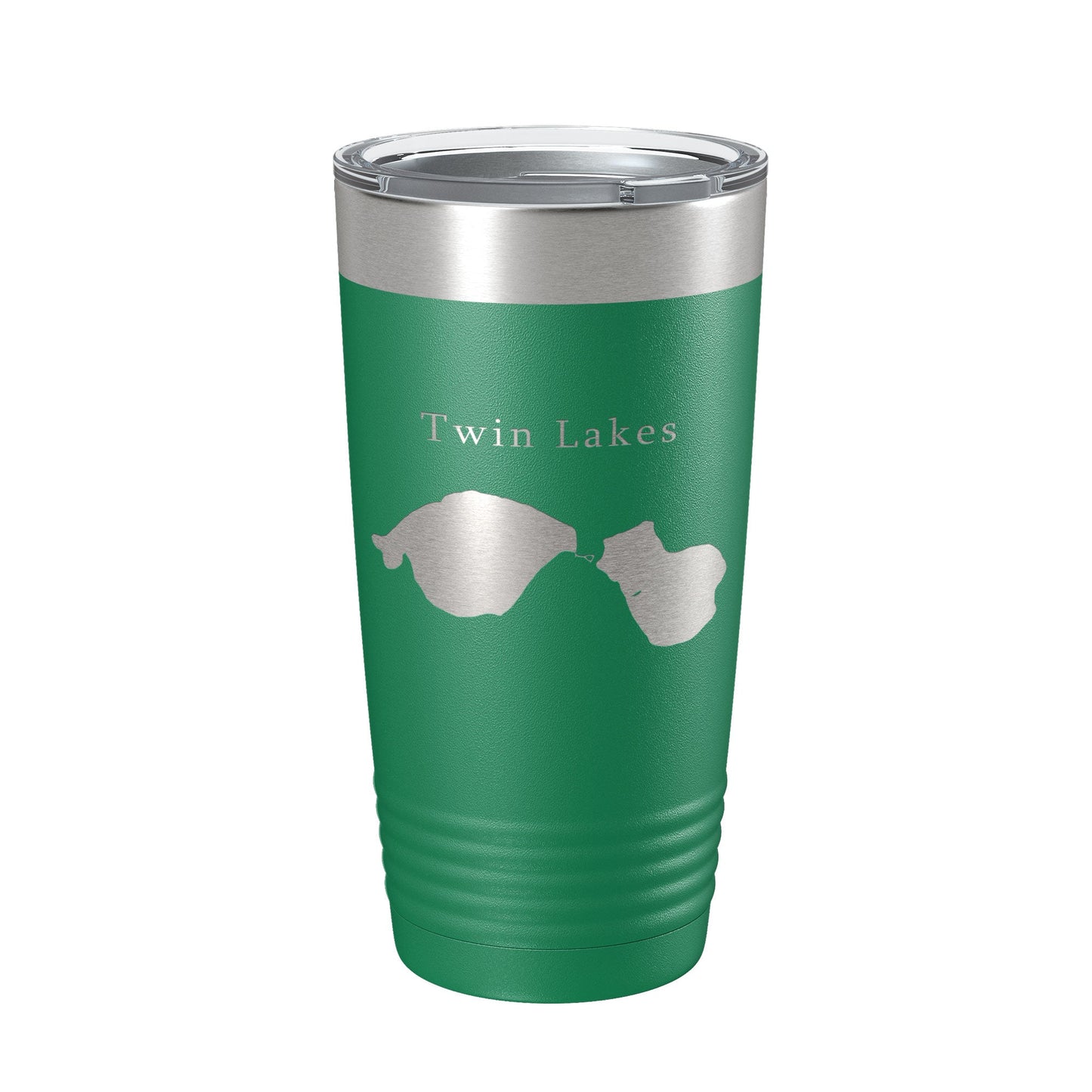 Twin Lakes Map Tumbler Travel Mug Insulated Laser Engraved Coffee Cup Lewiston Montmorency County Michigan 20 oz-9