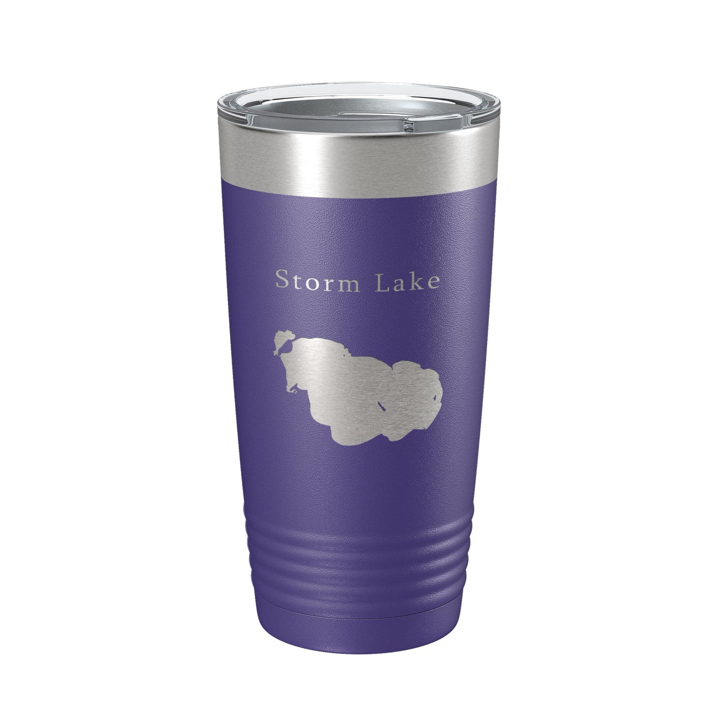 Storm Lake Map Tumbler Travel Mug Insulated Laser Engraved Coffee Cup Iowa 20 oz-15
