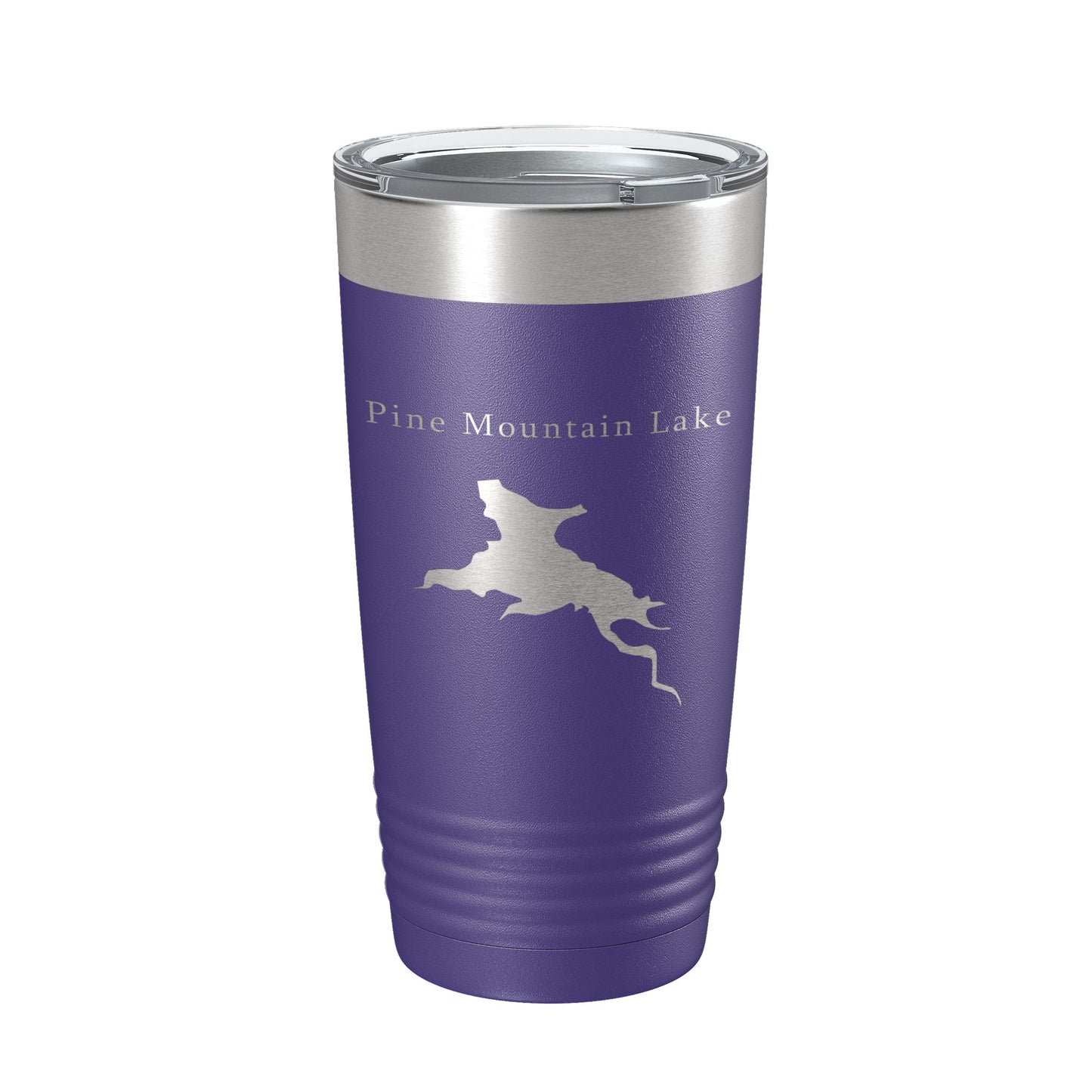 Pine Mountain Lake Map Tumbler Travel Mug Insulated Laser Engraved Coffee Cup California 20 oz-15