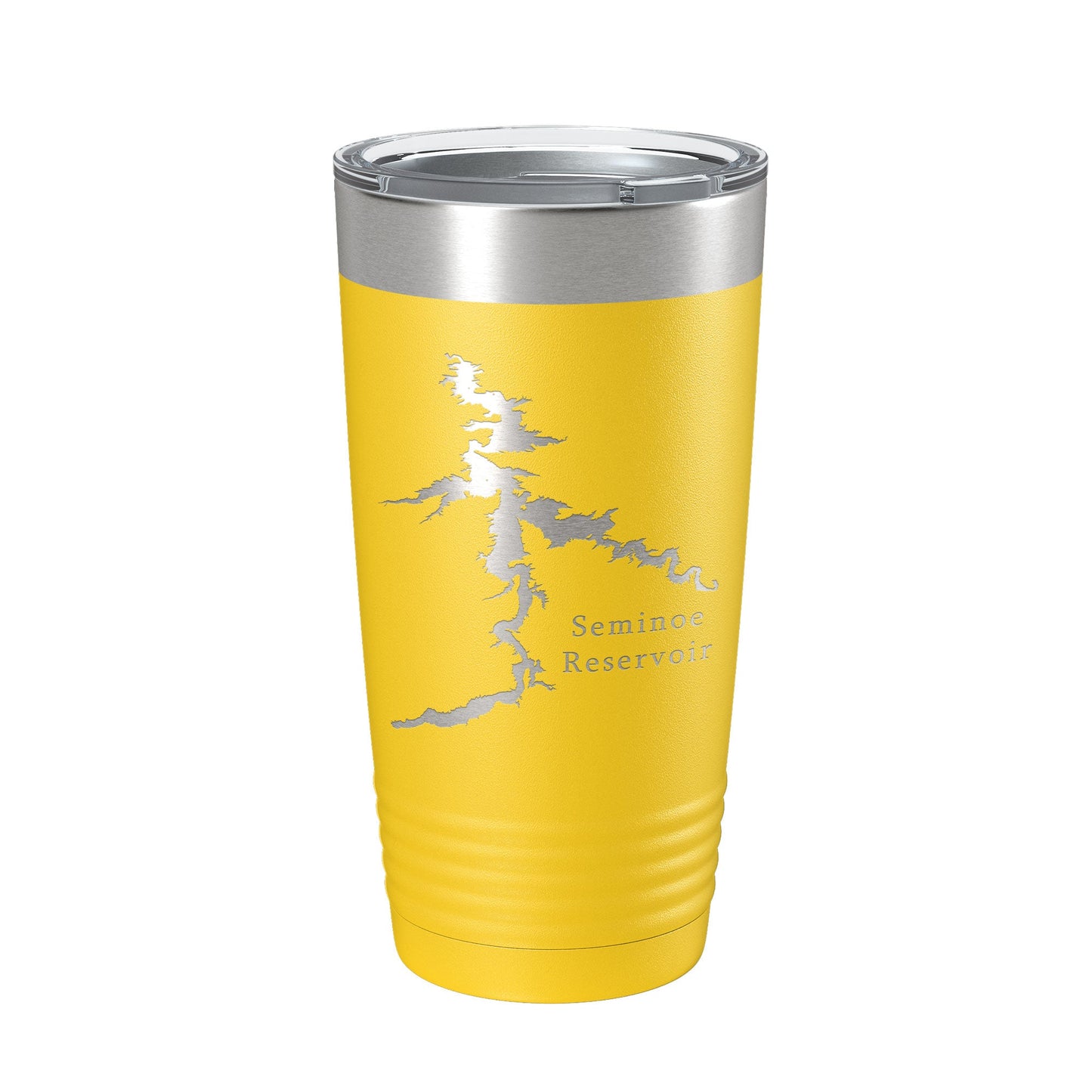 Seminoe Reservoir Tumbler Lake Map Travel Mug Insulated Laser Engraved Coffee Cup Wyoming 20 oz-19