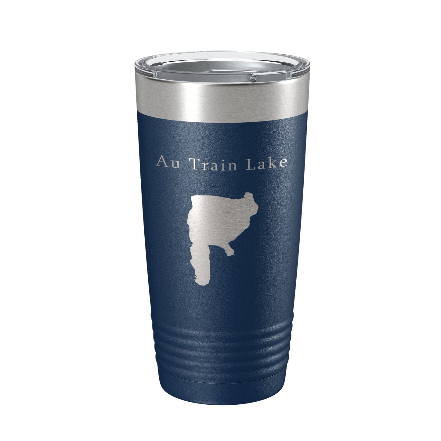 Au Train Lake Map Tumbler Travel Mug Insulated Laser Engraved Coffee Cup Michigan 20 oz-2