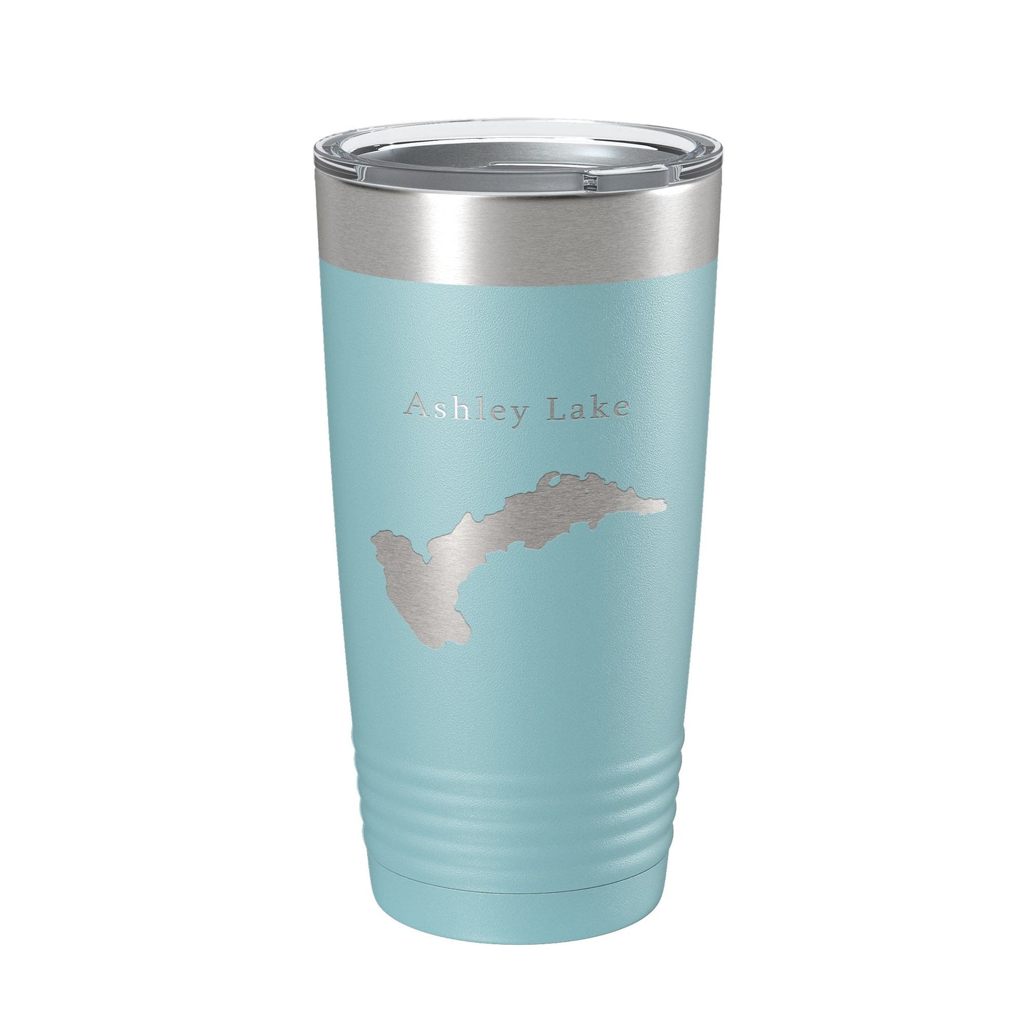 Ashley Lake Map Tumbler Travel Mug Insulated Laser Engraved Coffee Cup Montana 20 oz-13