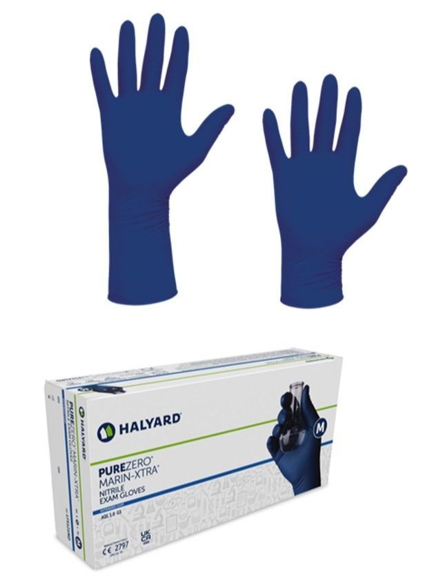 Halyard Purezero® Marin® & Marin-Xtra® Nitrile Exam Gloves, HAL LFS111XL